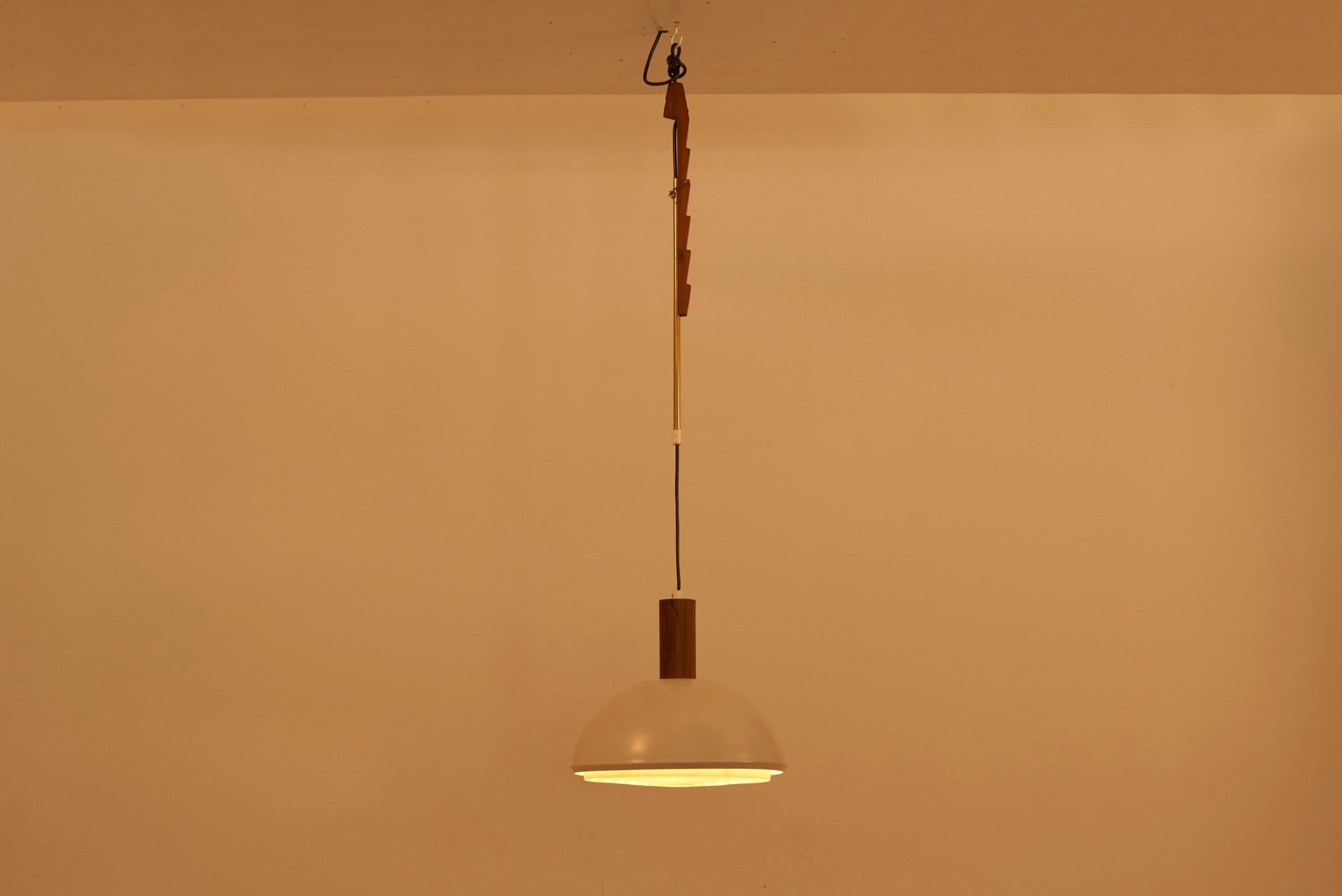 Danish Adjustable Pendant Lamp by Svend Aage Holm Sørensen, Denmark, 1960s For Sale