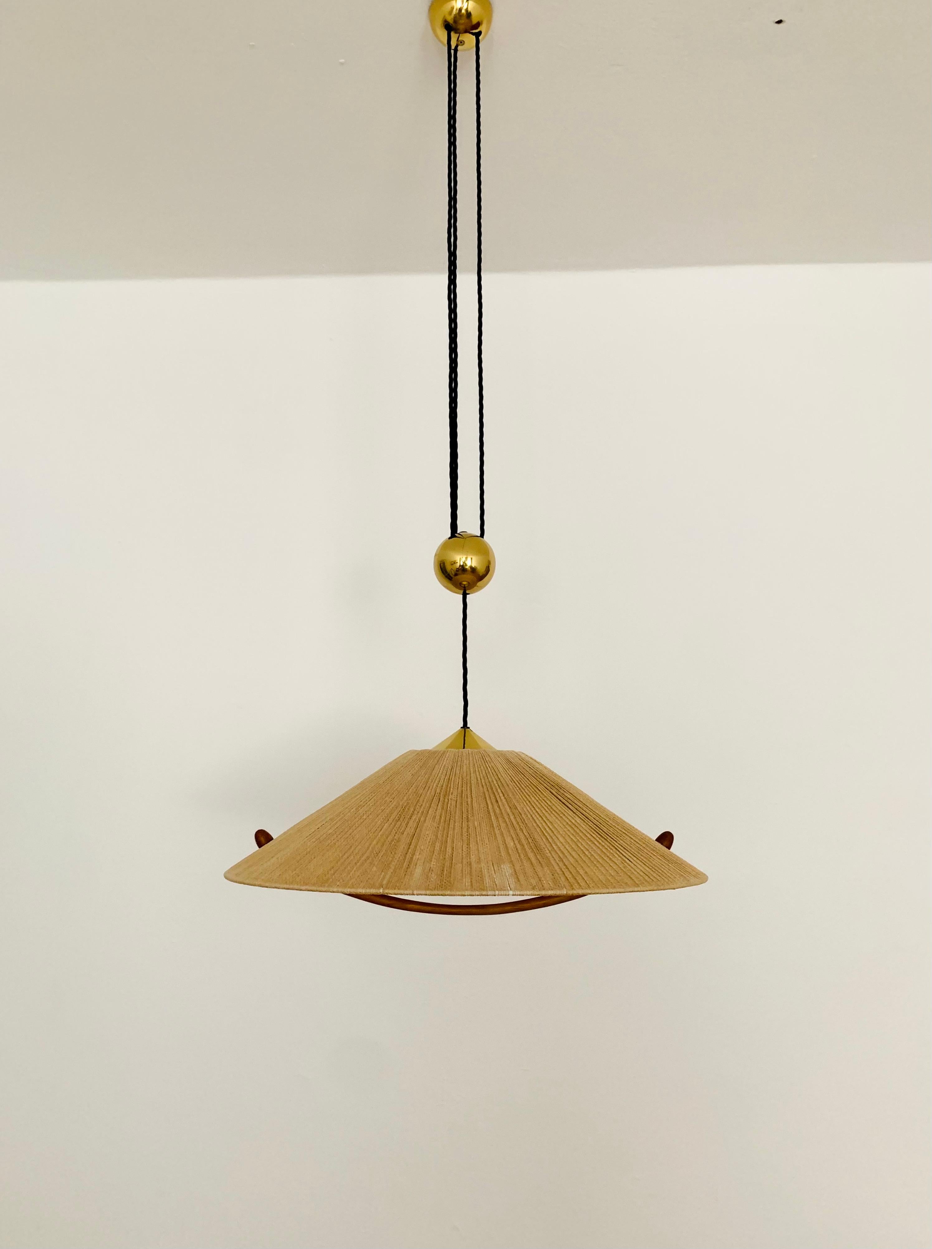 Adjustable Pendant Lamp with Counterweight by Florian Schulz In Good Condition For Sale In München, DE