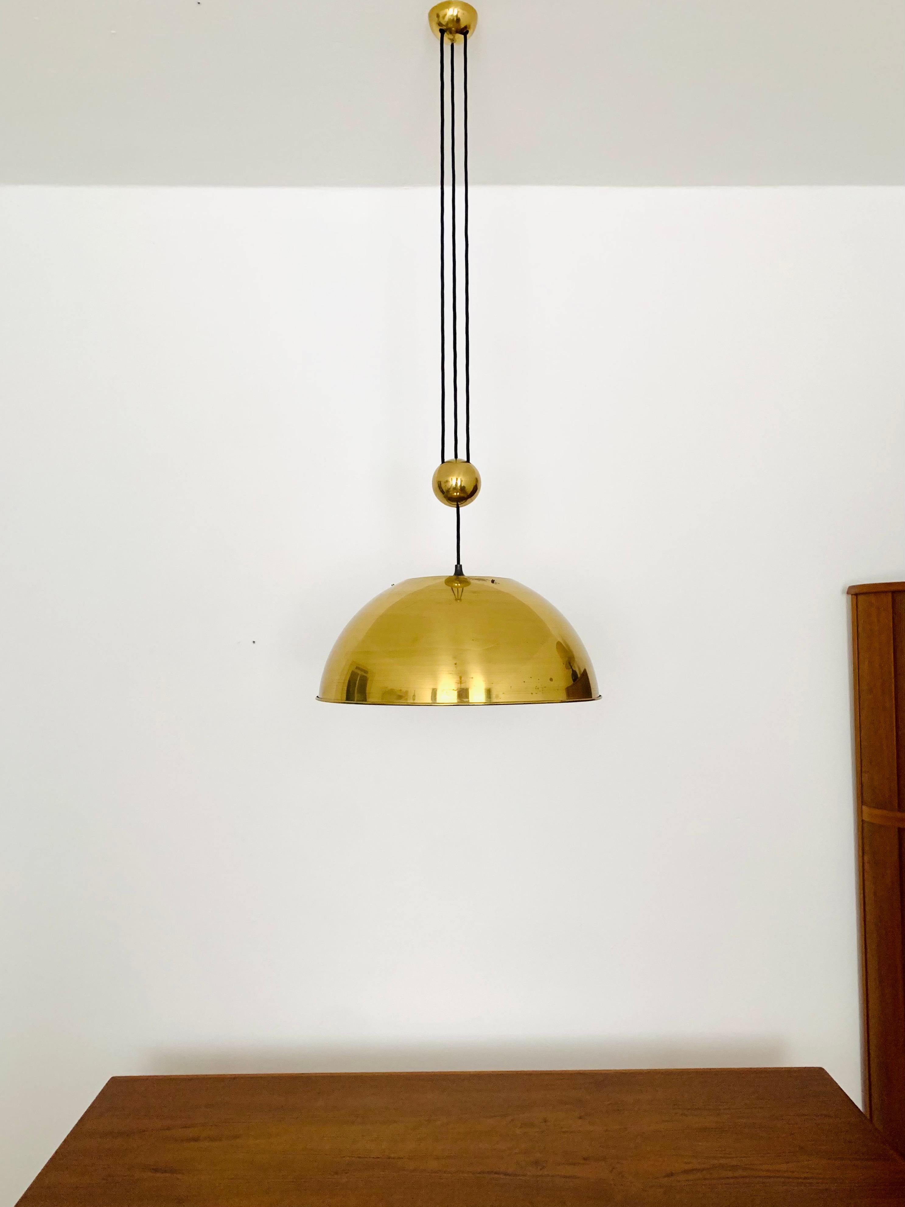 Adjustable Pendant Lamp with Counterweight by Florian Schulz For Sale 1