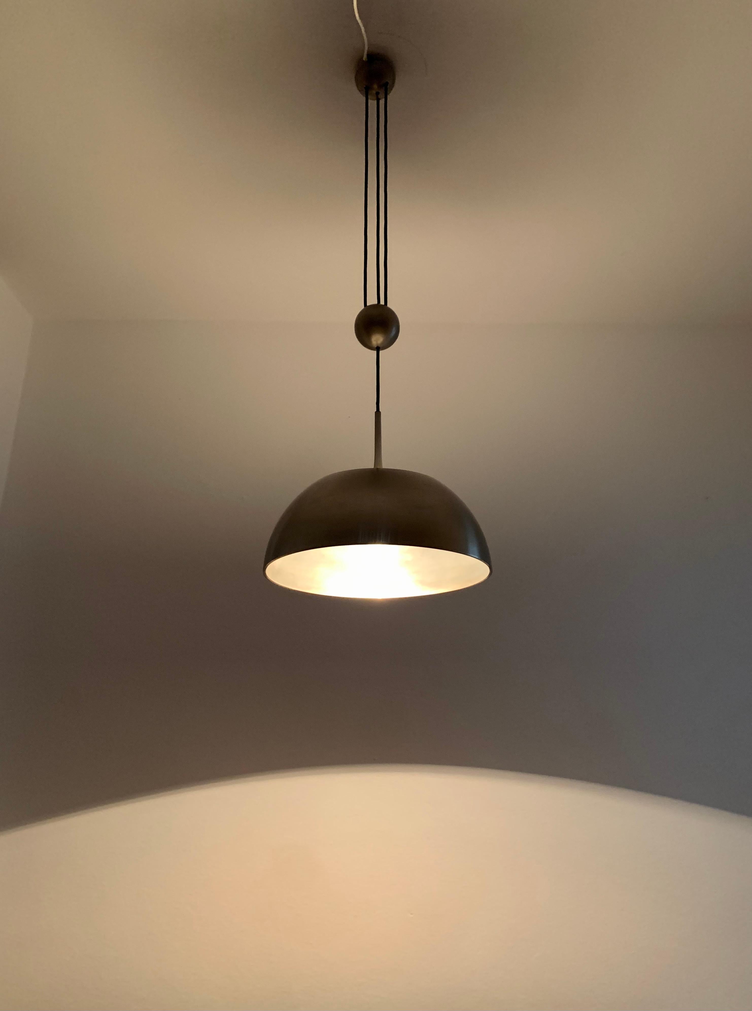 Adjustable Pendant Lamp with Counterweight by Florian Schulz For Sale 2