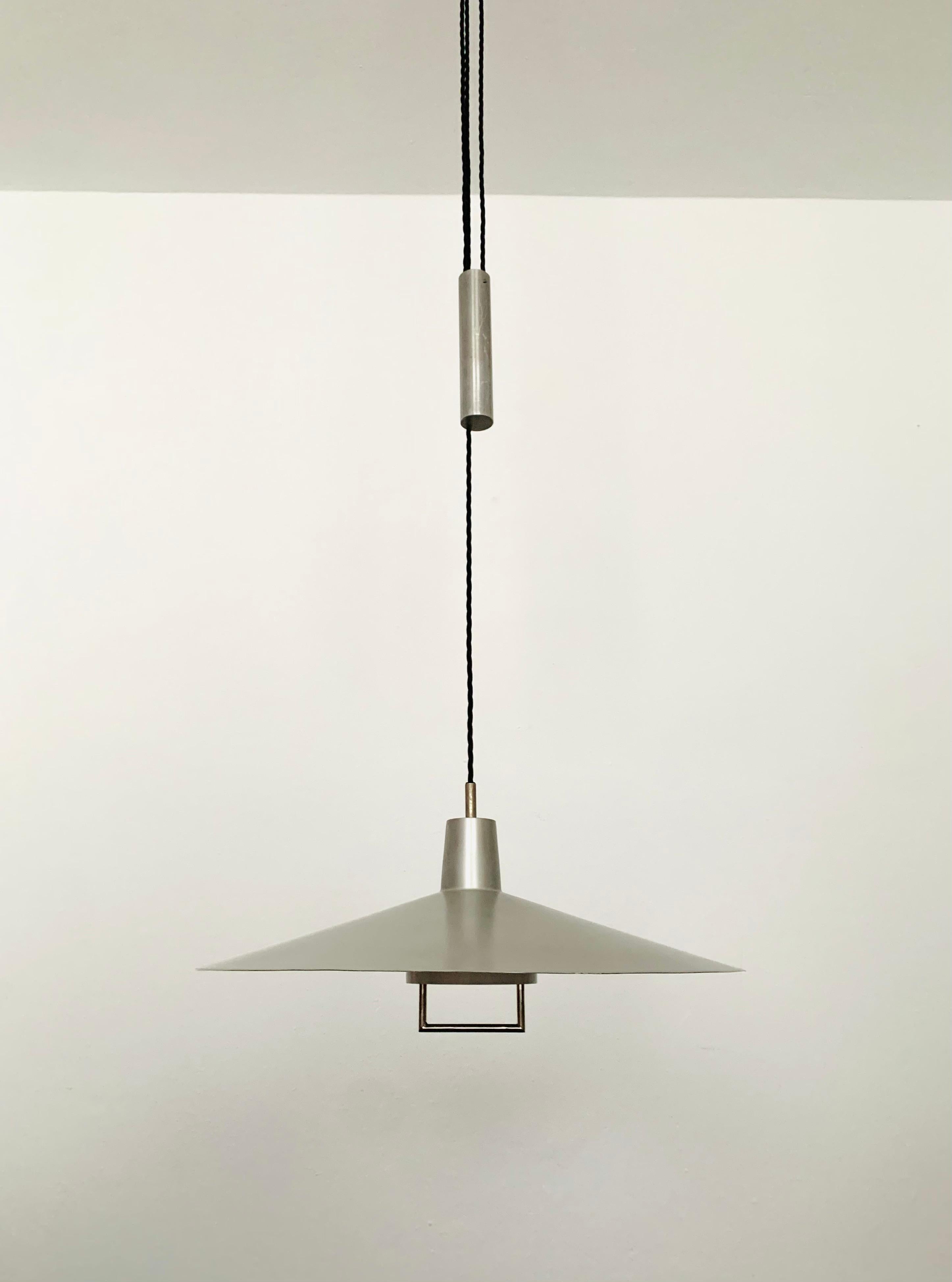 Scandinavian Modern Adjustable Pendant Lamp with Counterweight For Sale