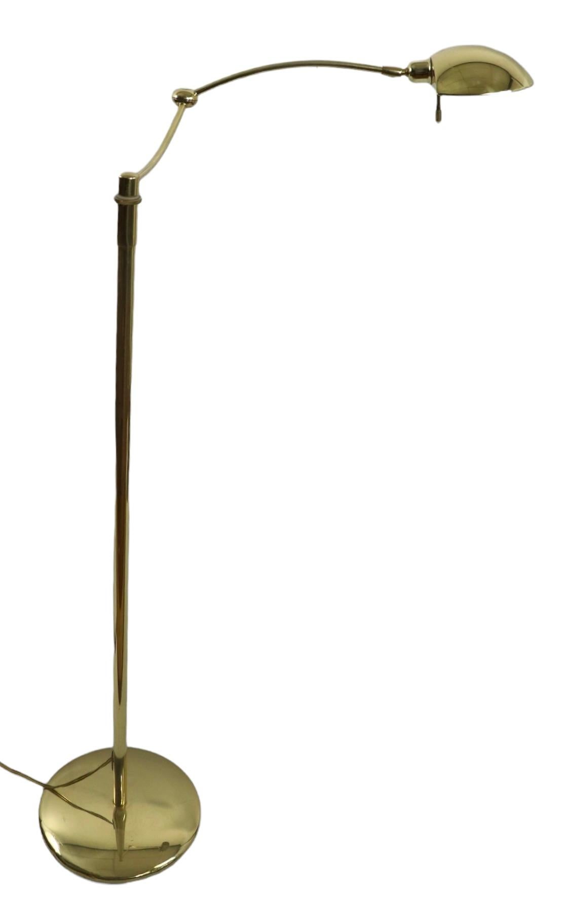 Adjustable Post Modern Brass Floor Lamp Made in Germany by Holtkotter Leuchten 5