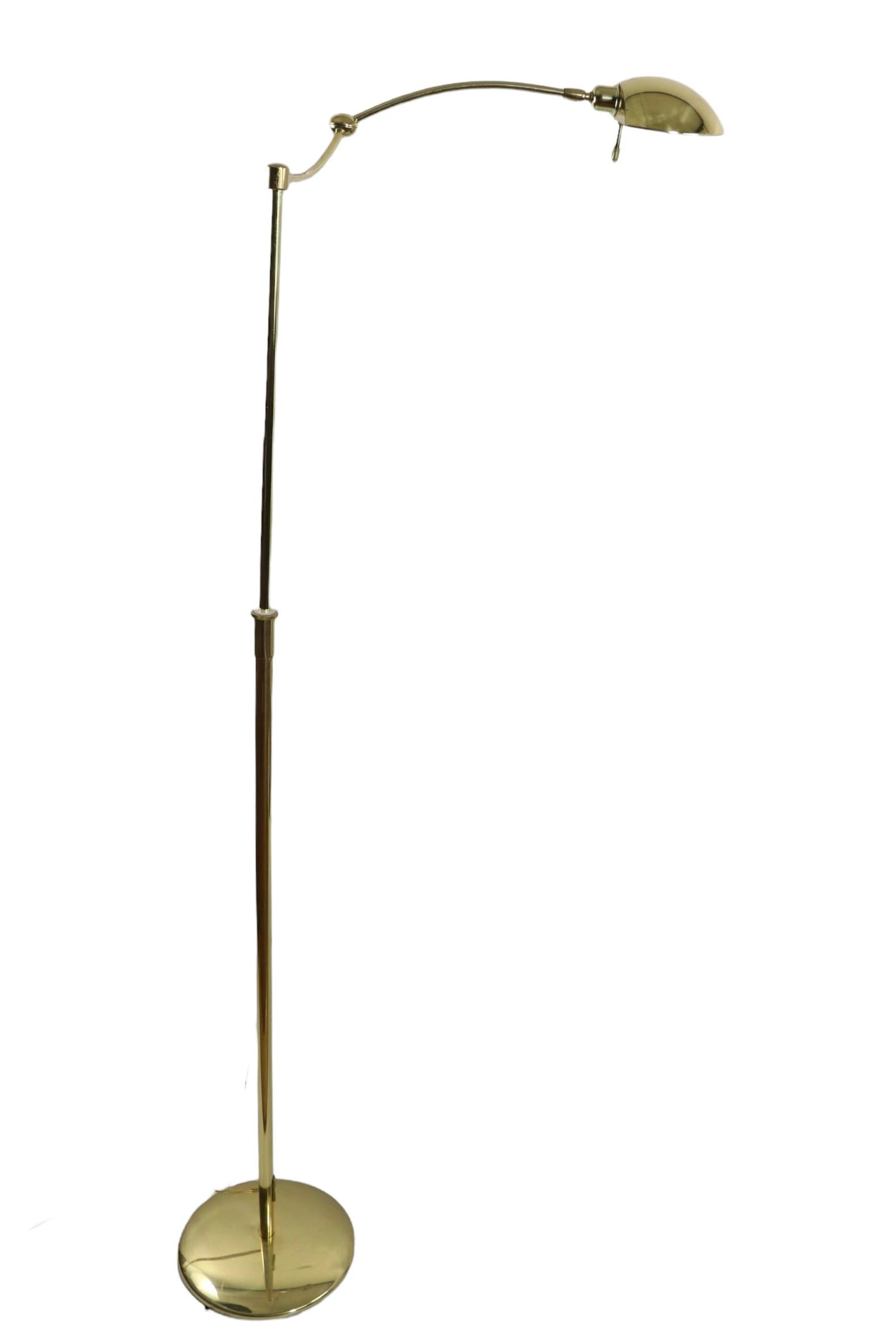 Adjustable Post Modern Brass Floor Lamp Made in Germany by Holtkotter Leuchten 6
