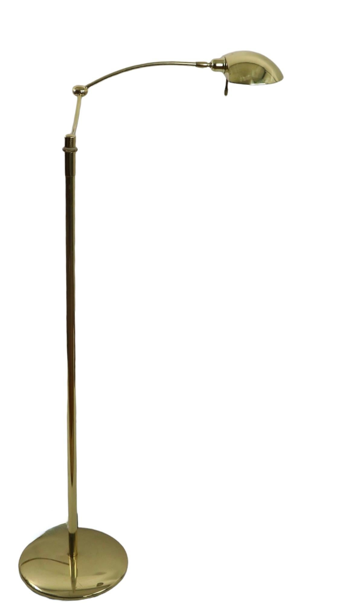 Adjustable Post Modern Brass Floor Lamp Made in Germany by Holtkotter Leuchten 13
