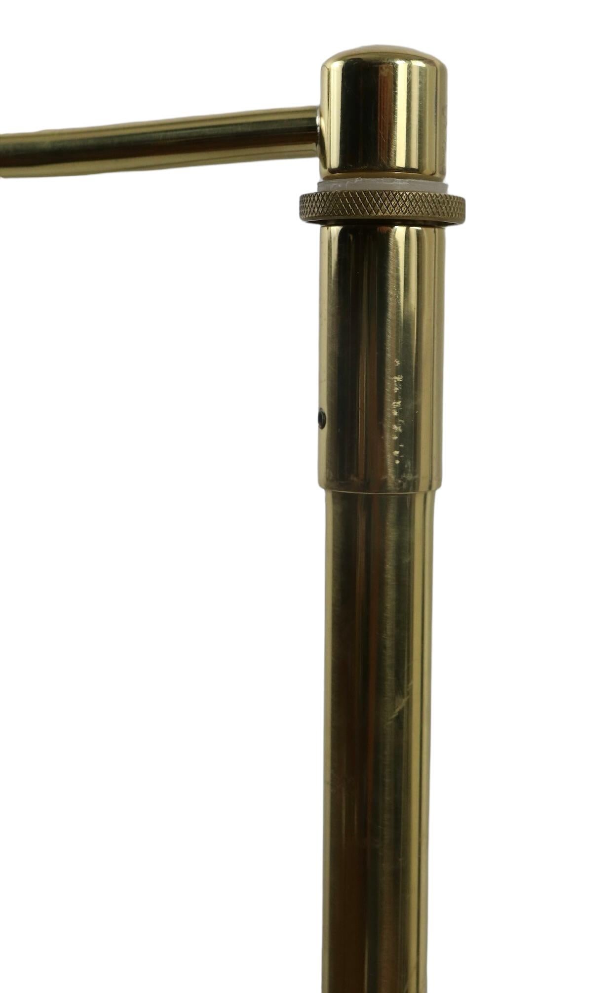 Adjustable Post Modern Brass Floor Lamp Made in Germany by Holtkotter Leuchten 1