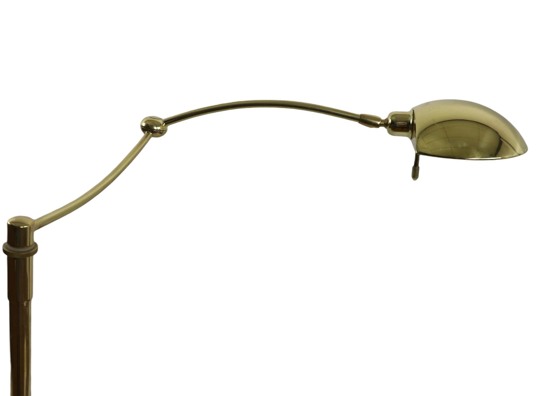 Adjustable Post Modern Brass Floor Lamp Made in Germany by Holtkotter Leuchten 3