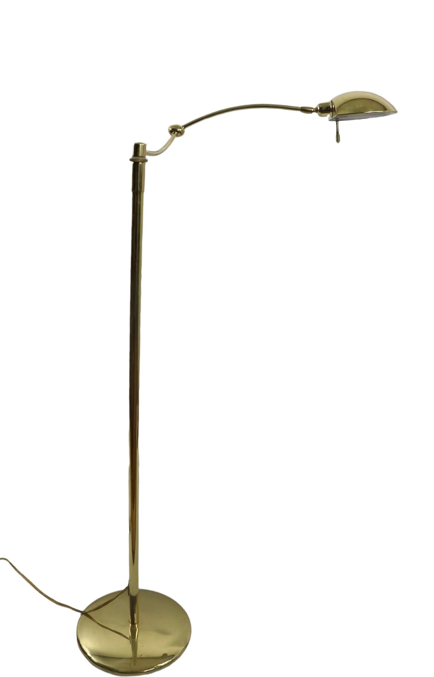 Adjustable Post Modern Brass Floor Lamp Made in Germany by Holtkotter Leuchten 4