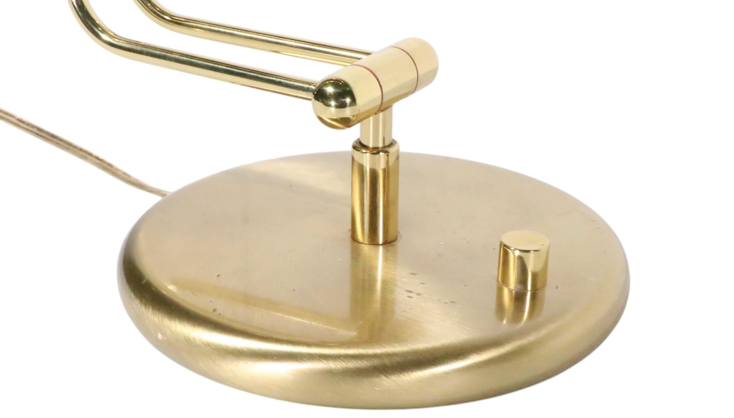 Adjustable Post Modern Halogen Desk Lamp by Holtkotter Made in Germany c. 1980's im Angebot 3