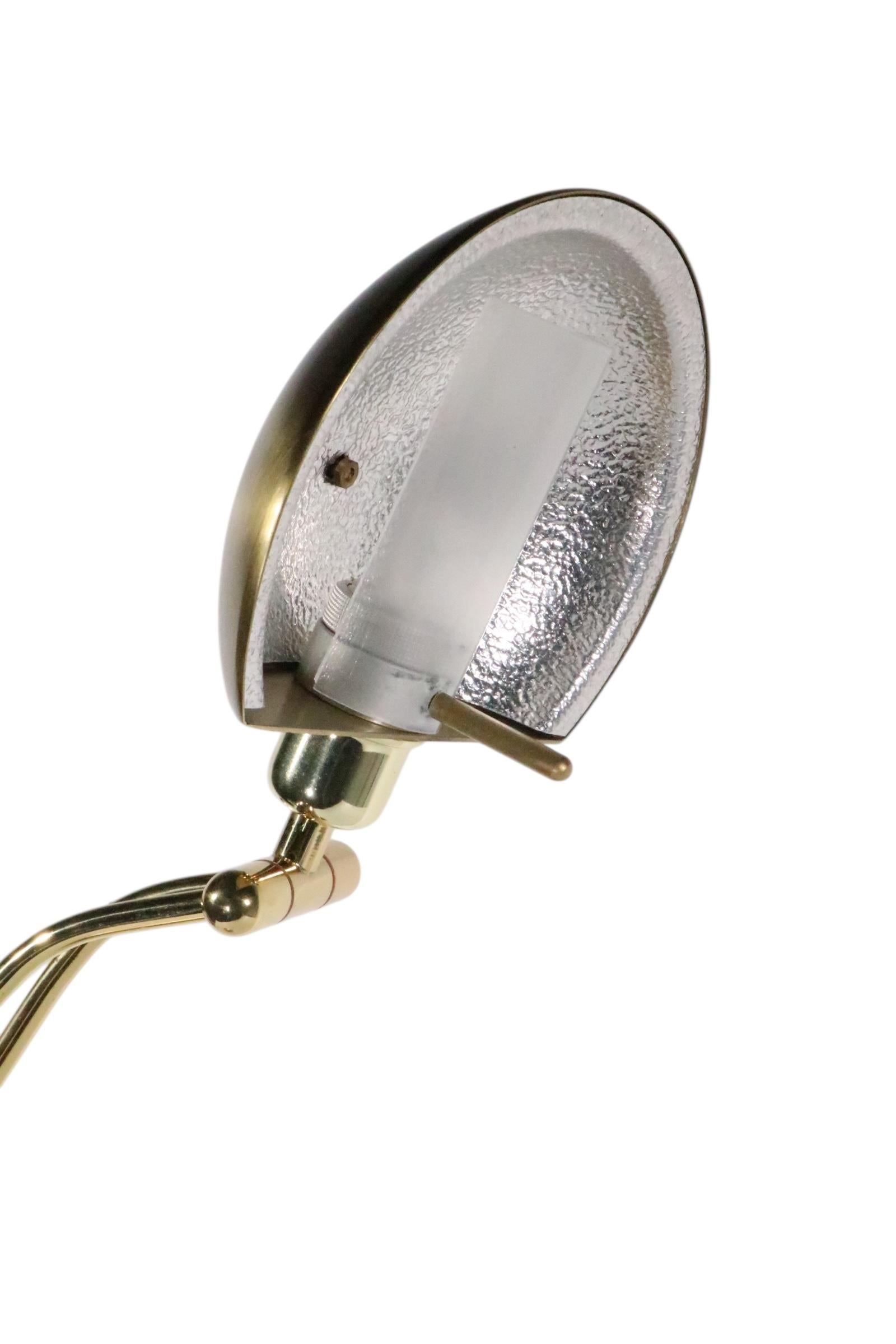 Adjustable Post Modern Halogen Desk Lamp by Holtkotter Made in Germany c. 1980's im Angebot 4