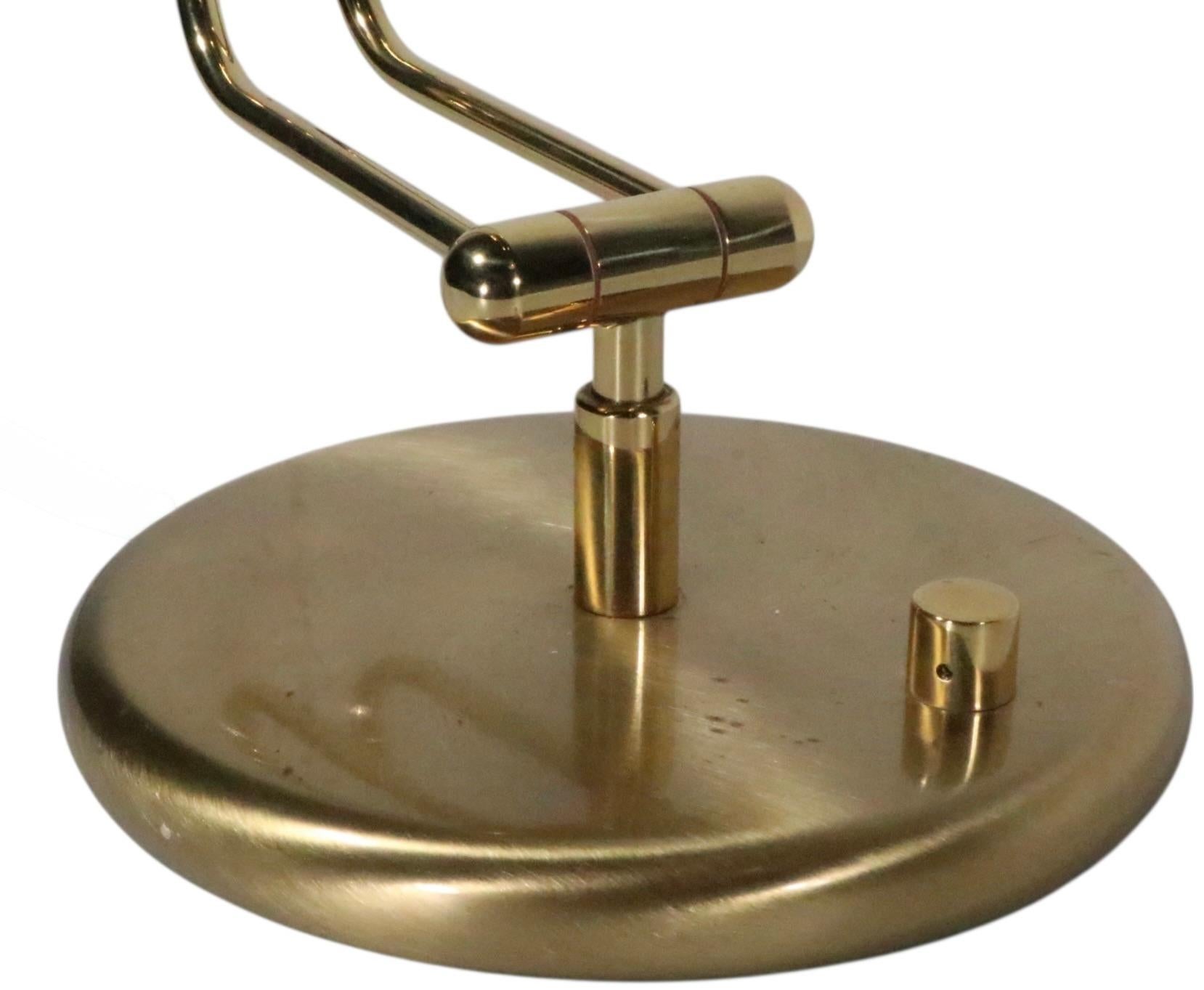 Adjustable Post Modern Halogen Desk Lamp by Holtkotter Made in Germany c. 1980's im Angebot 8