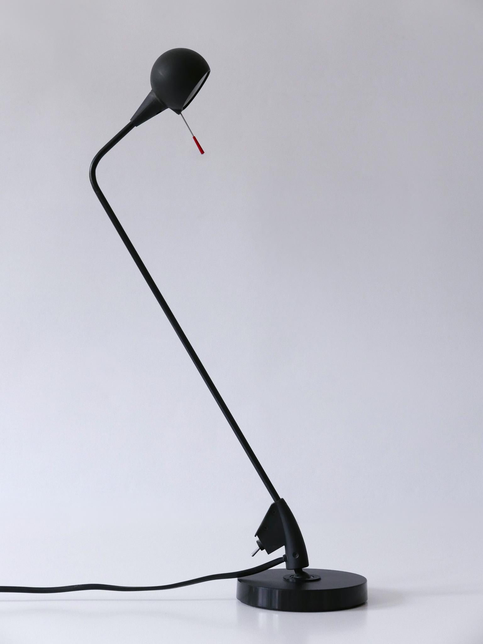 Italian Adjustable Postmodern Table Lamp Fire Fly by Emanuele Ricci for Artemide 1989 For Sale