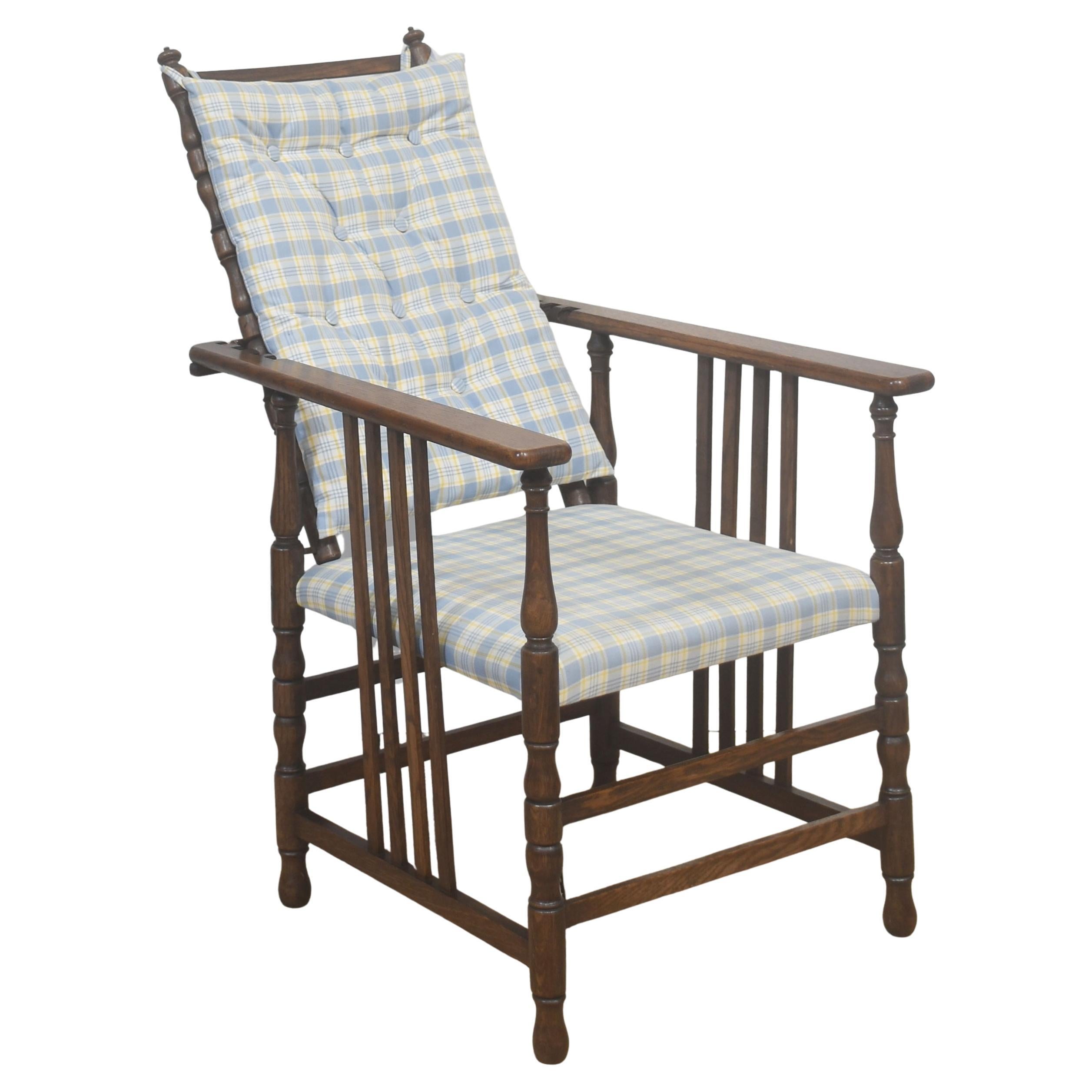 Fauteuil inclinable réglable en Oak tapissé en vente