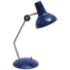 Adjustable Ship's Desk Light, Chrome and Painted Metal, Mid-20th Century