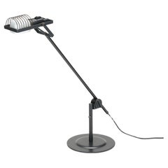 Adjustable Sintesi Desk/Table Lamp In Black Lacquer By Ernesto Gismondi, 1970s