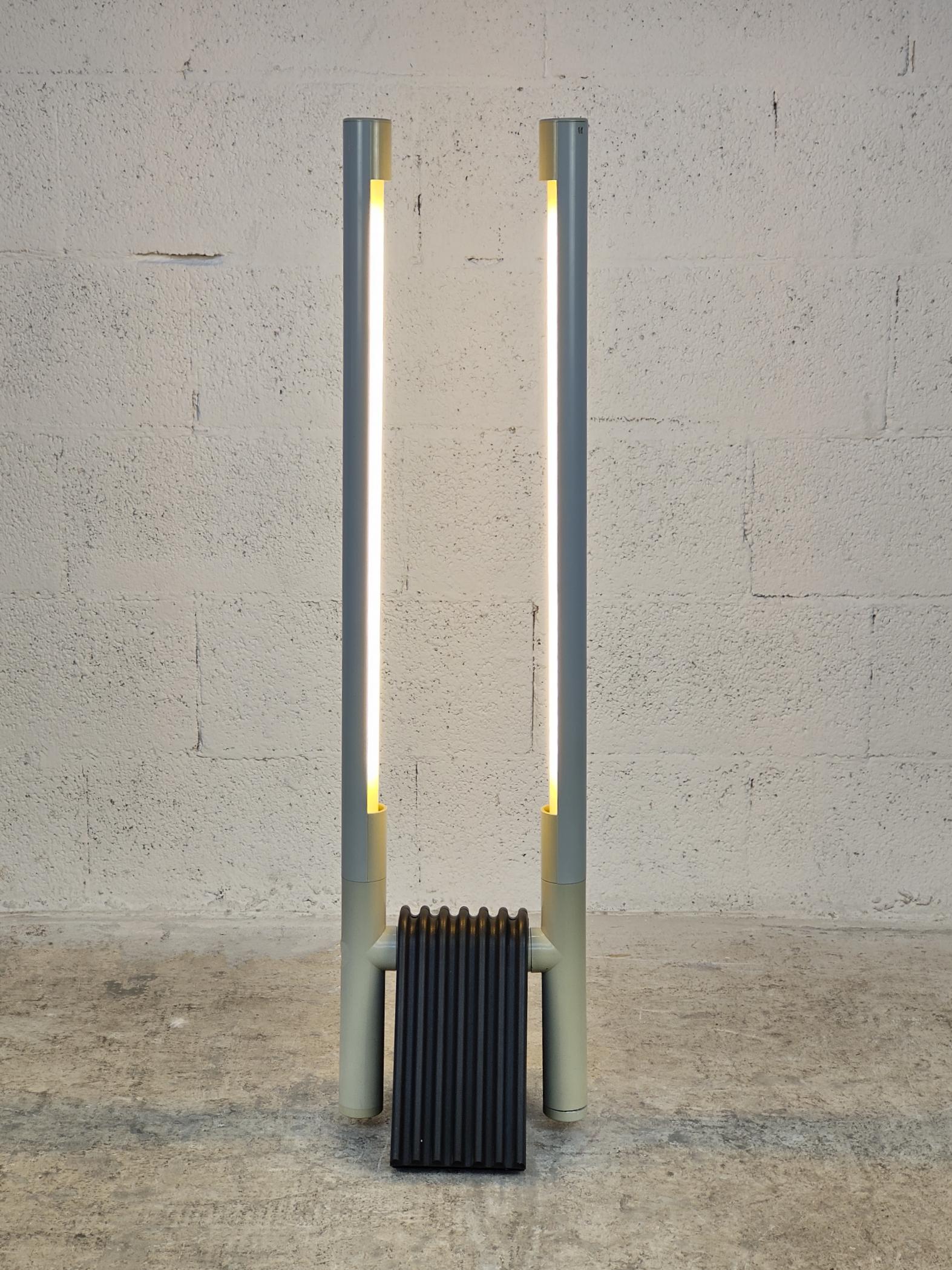 Mid-Century Modern Adjustable Sistema Flu Lamp by Rodolfo Bonetto for Luci 80s