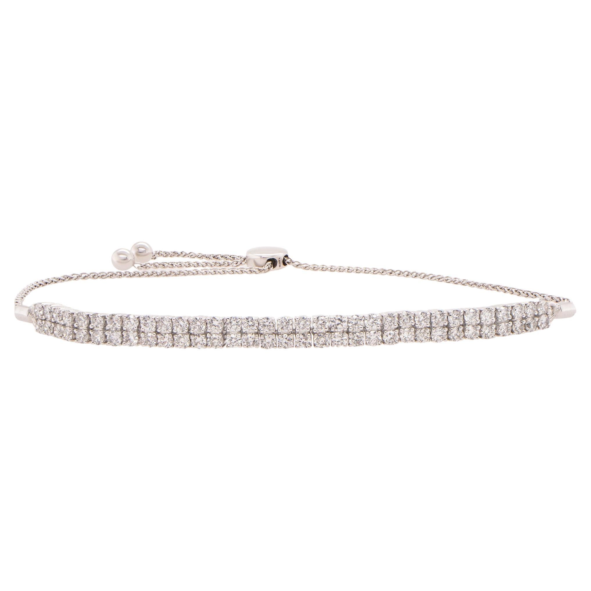 Adjustable Slider Diamond Bracelet