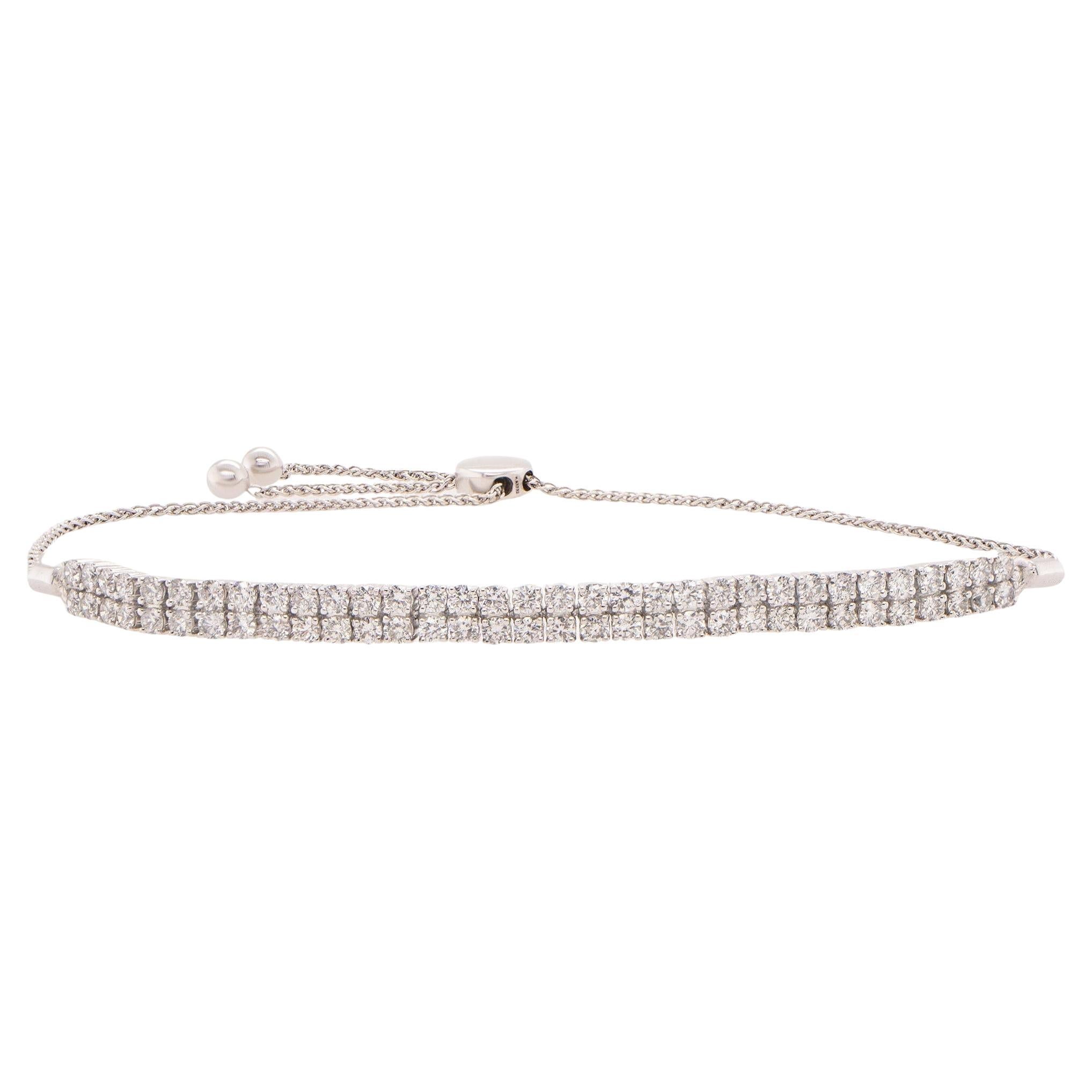 Adjustable Slider Diamond Bracelet