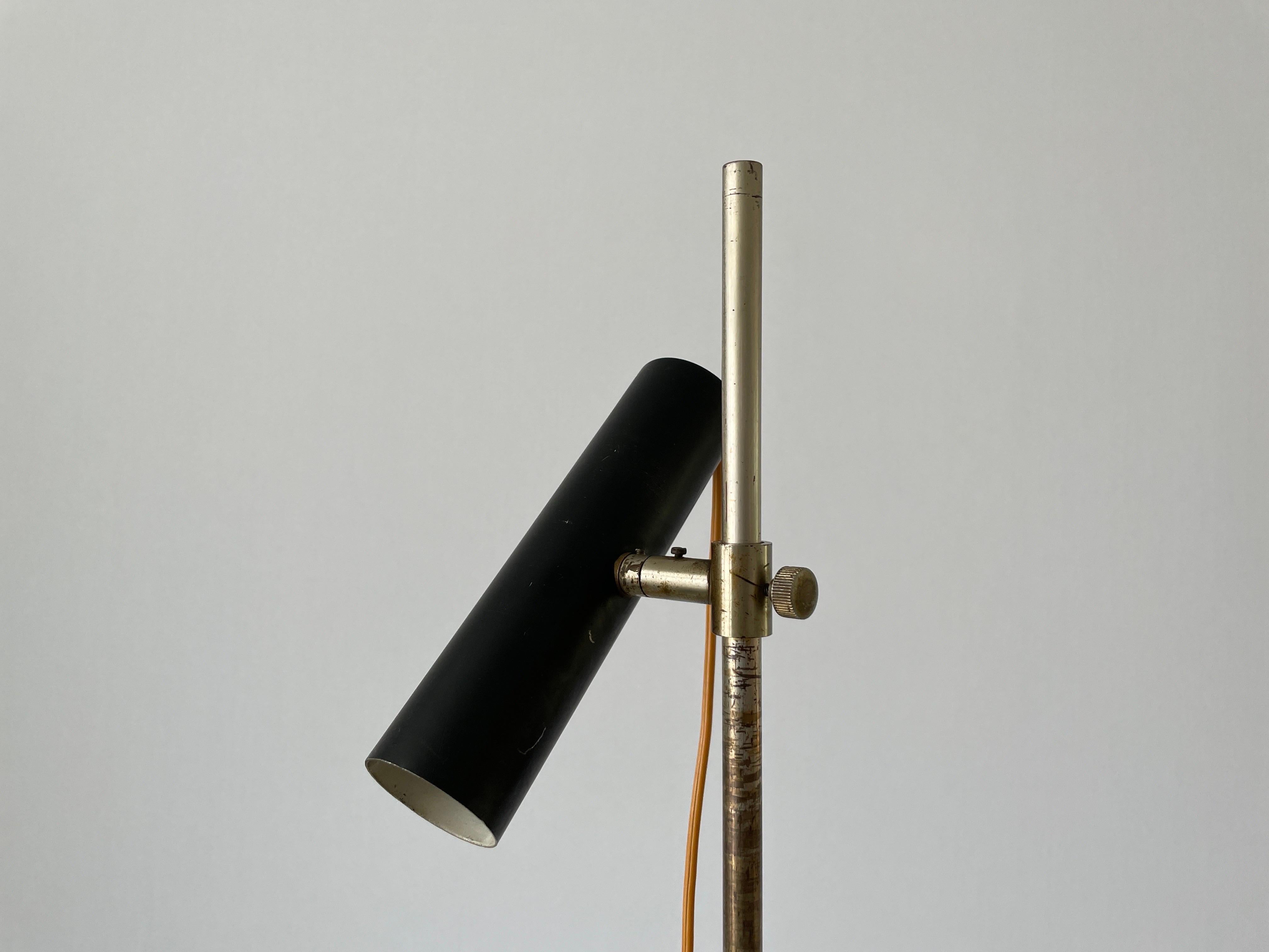 Mid-20th Century Adjustable Spot Floor Lamp, Attributed to Gino Sarfatti, 1960s, Italy For Sale