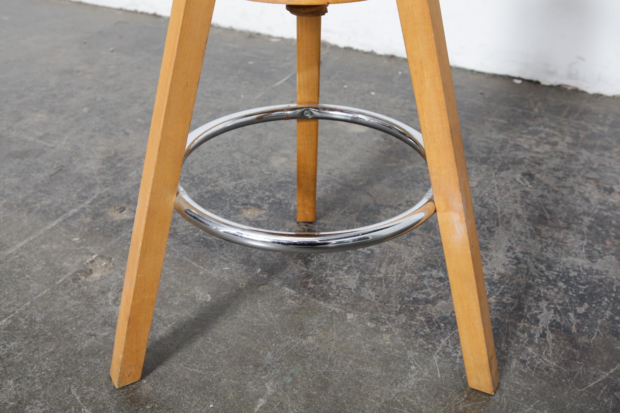 Ceramic Adjustable Stool from Finland with Mosaic Tile Seat by Designer Martin Cheek For Sale