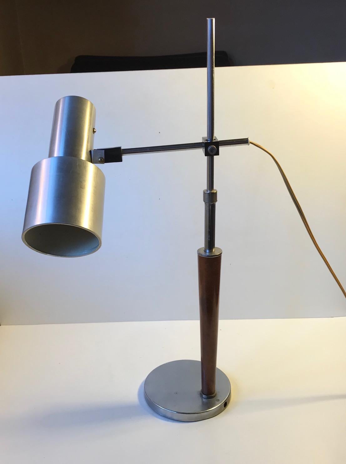 Scandinavian Modern Adjustable Swedish Table Lamp by Carl Thore for Granhaga, 1970s