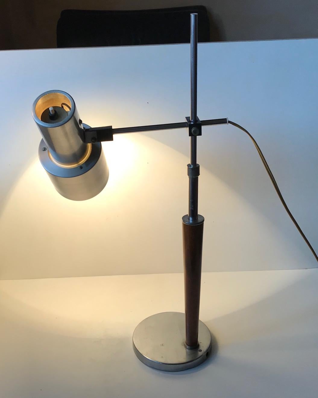 Mid-20th Century Adjustable Swedish Table Lamp by Carl Thore for Granhaga, 1970s
