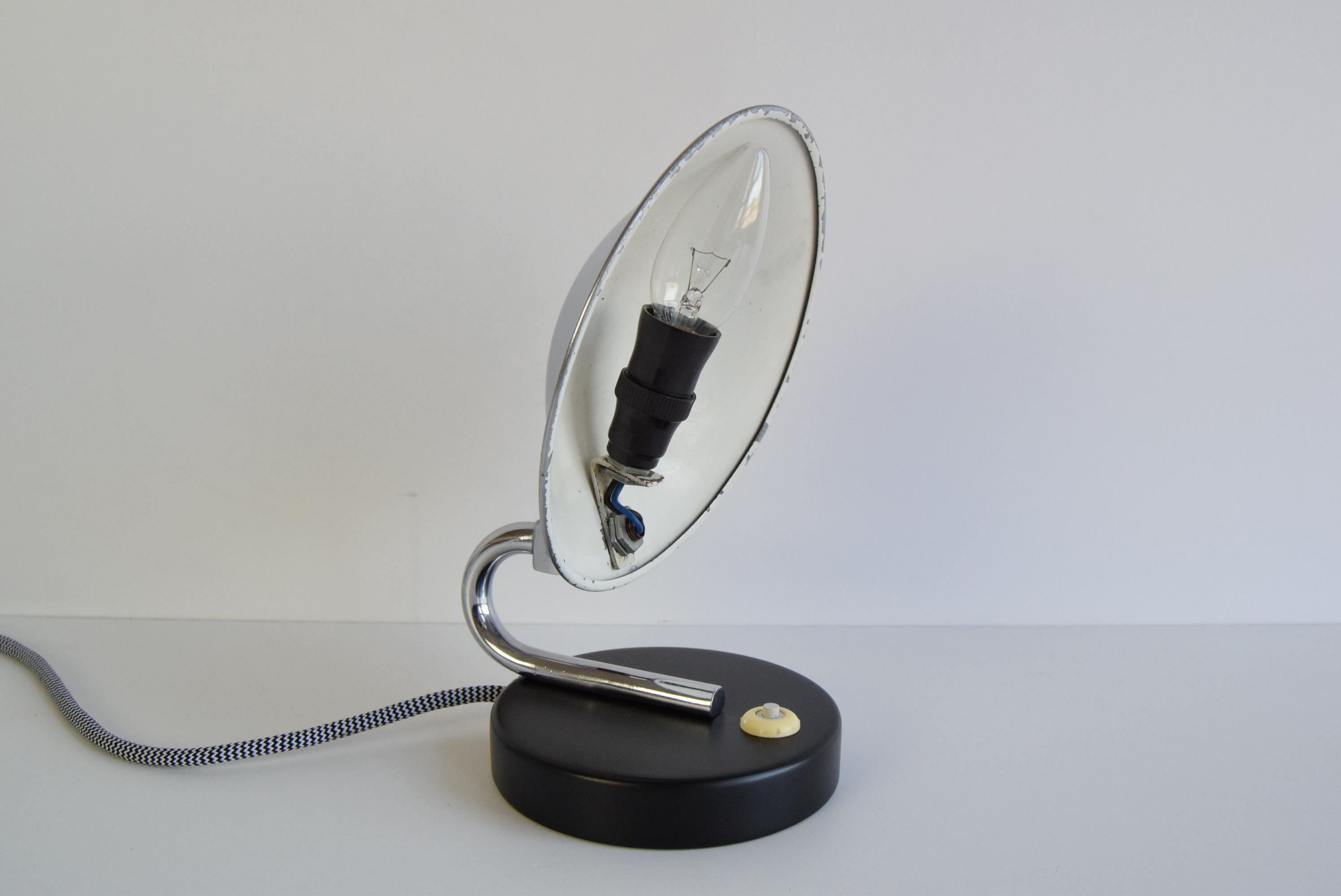 Art Deco Adjustable Table/Bedside Lamp, by Napako, 1930's. For Sale