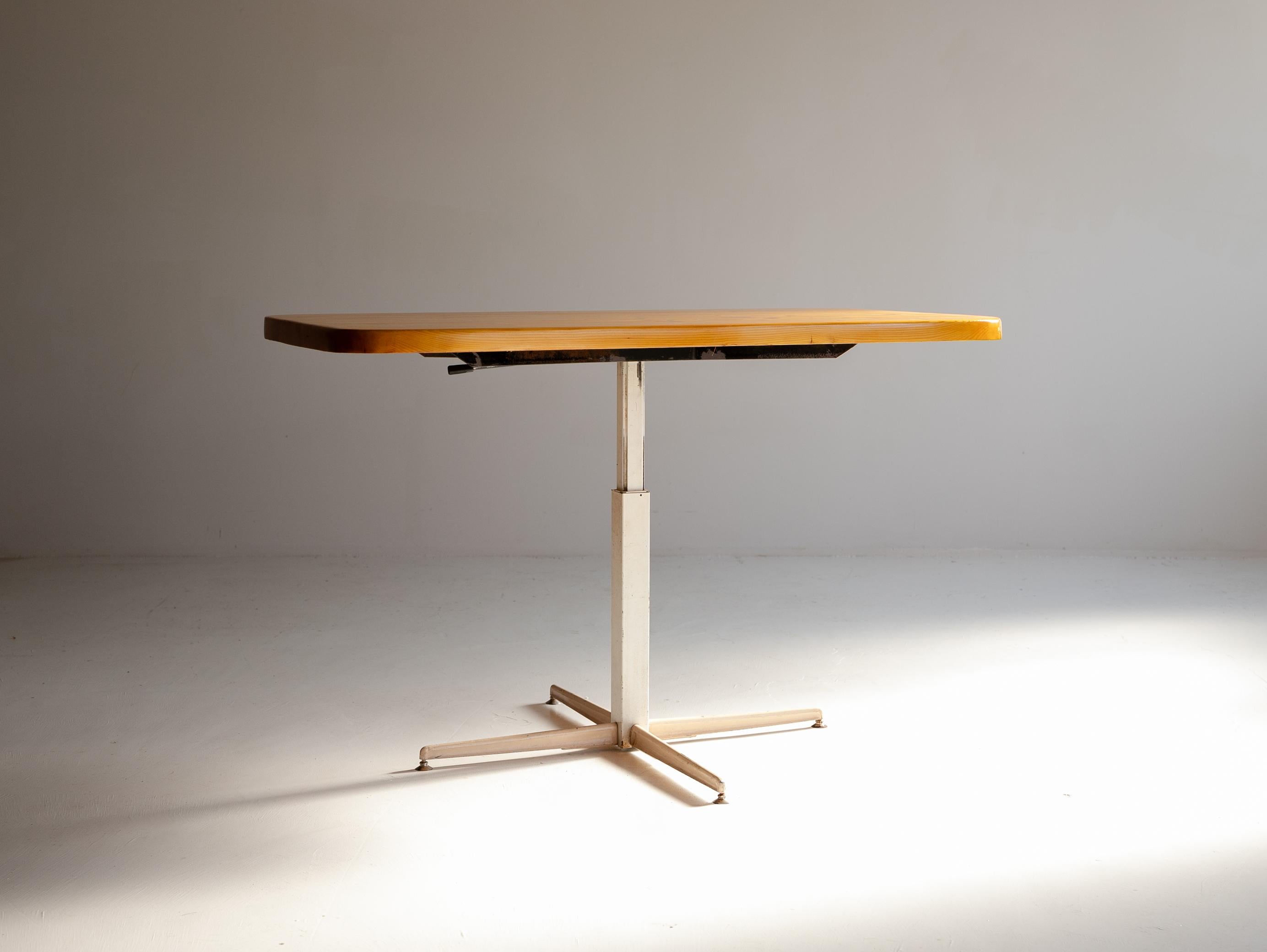 20th Century Adjustable Table by Charlotte Perriand for Les Arcs 1800