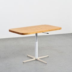 Adjustable table by Charlotte Perriand for les Arcs, circa 1973