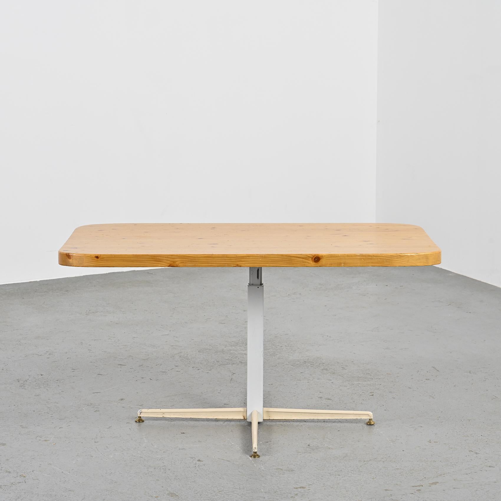 20th Century Adjustable table by Charlotte Perriand for les Arcs, circa 1973