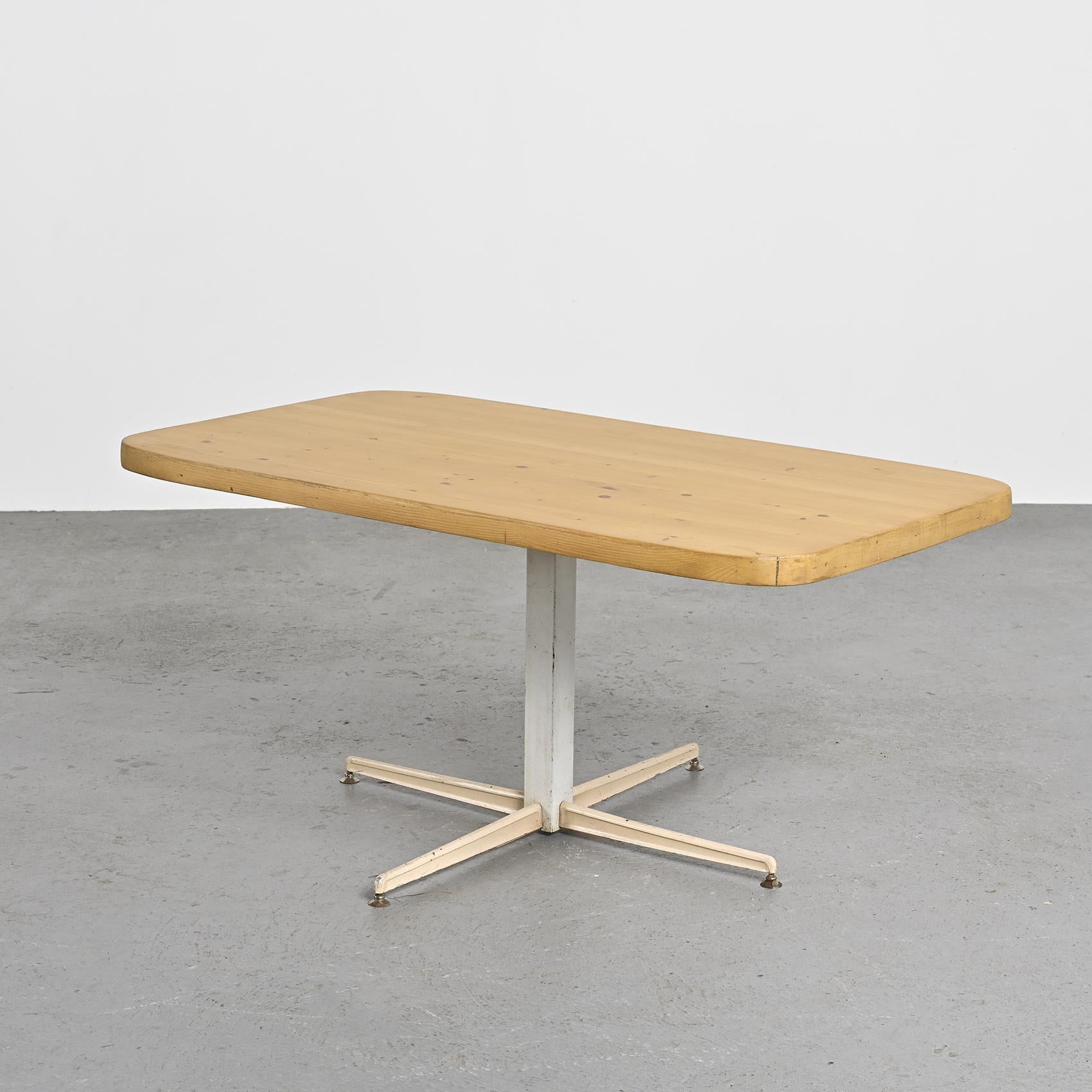 Metal Adjustable table by Charlotte Perriand for les Arcs, circa 1973