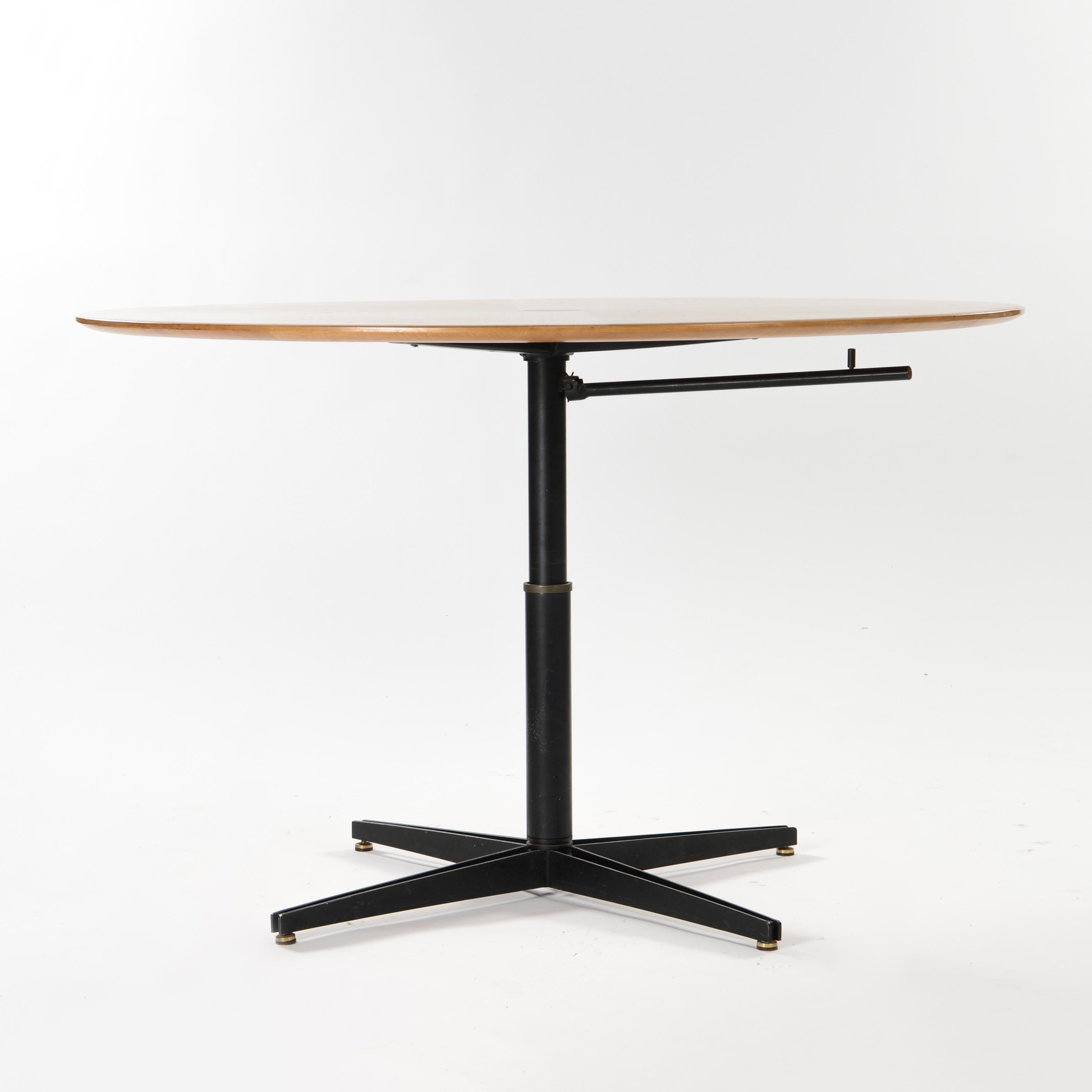 Mid-Century Modern Adjustable Table by Osvaldo Borsani, circa 1950