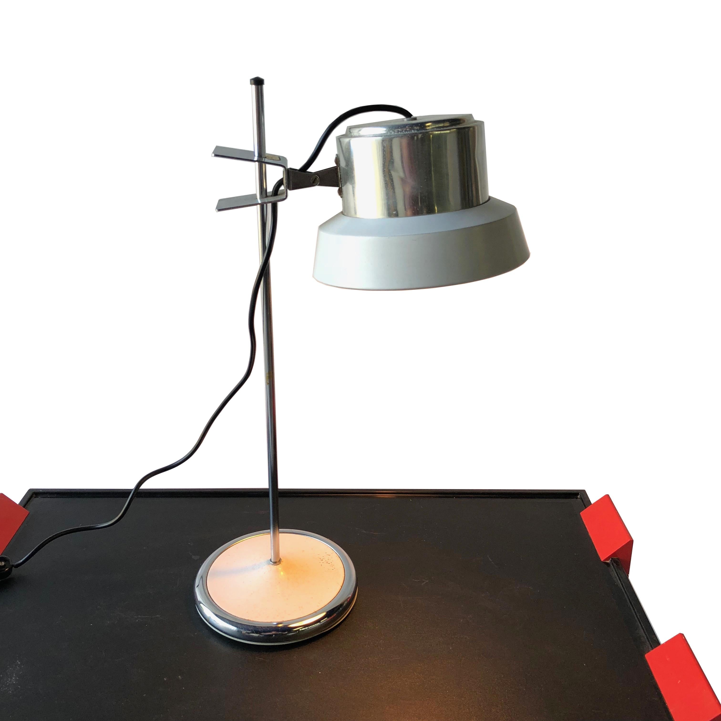 Mid-Century Modern Adjustable Table Desk Lamp by Targetti Sankey Italy, circa 1970