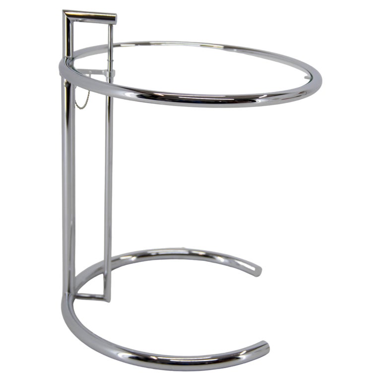 Belastingen letterlijk Uitstekend Adjustable Table E 1027 in Chrome and Crystal by Eileen Gray at 1stDibs Belastingen letterlijk Uitstekend Adjustable Table E 1027 in Chrome and Crystal by Eileen Gray at 1stDibs