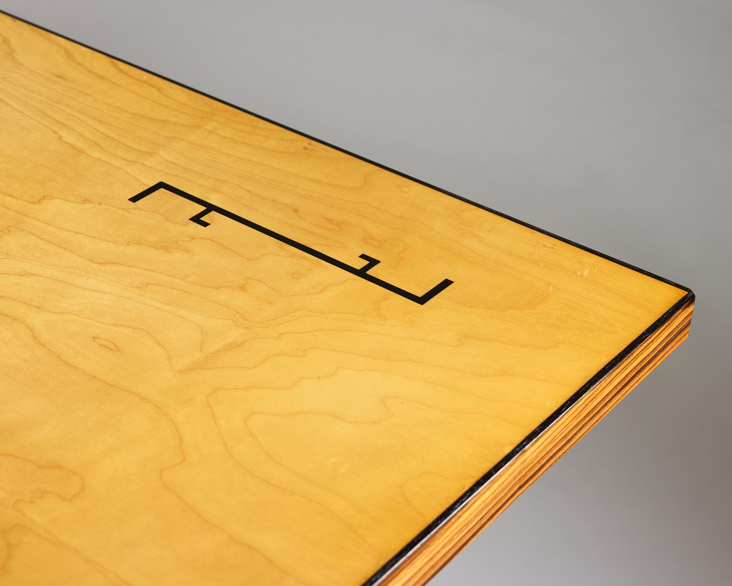 Adjustable table 'Ideal table', designed by Otto Wretling, Sweden, 1930s For Sale 3