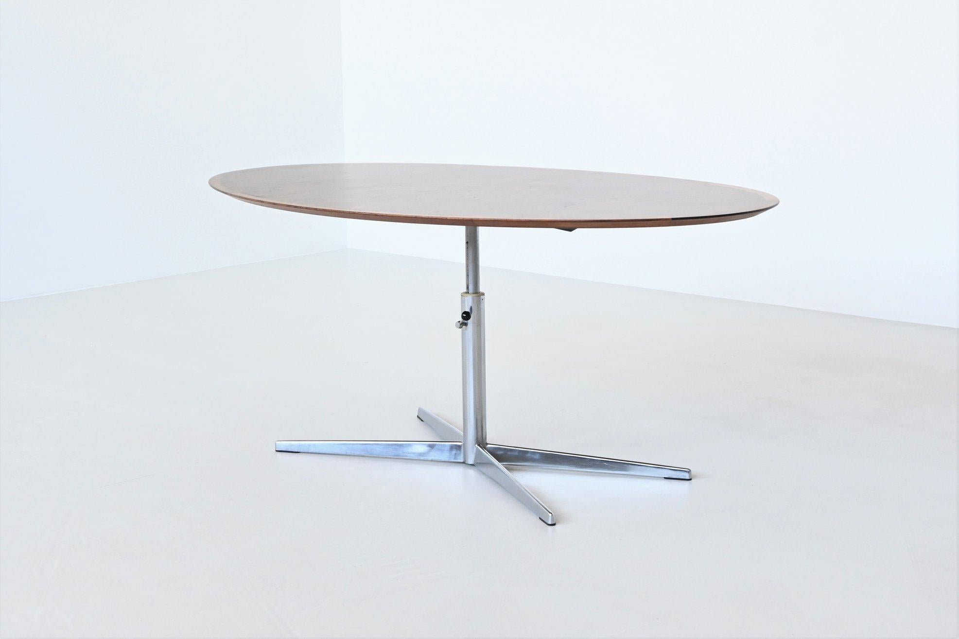 Adjustable Table in Rosewood Wilhelm Renz Style, Germany, 1960 9