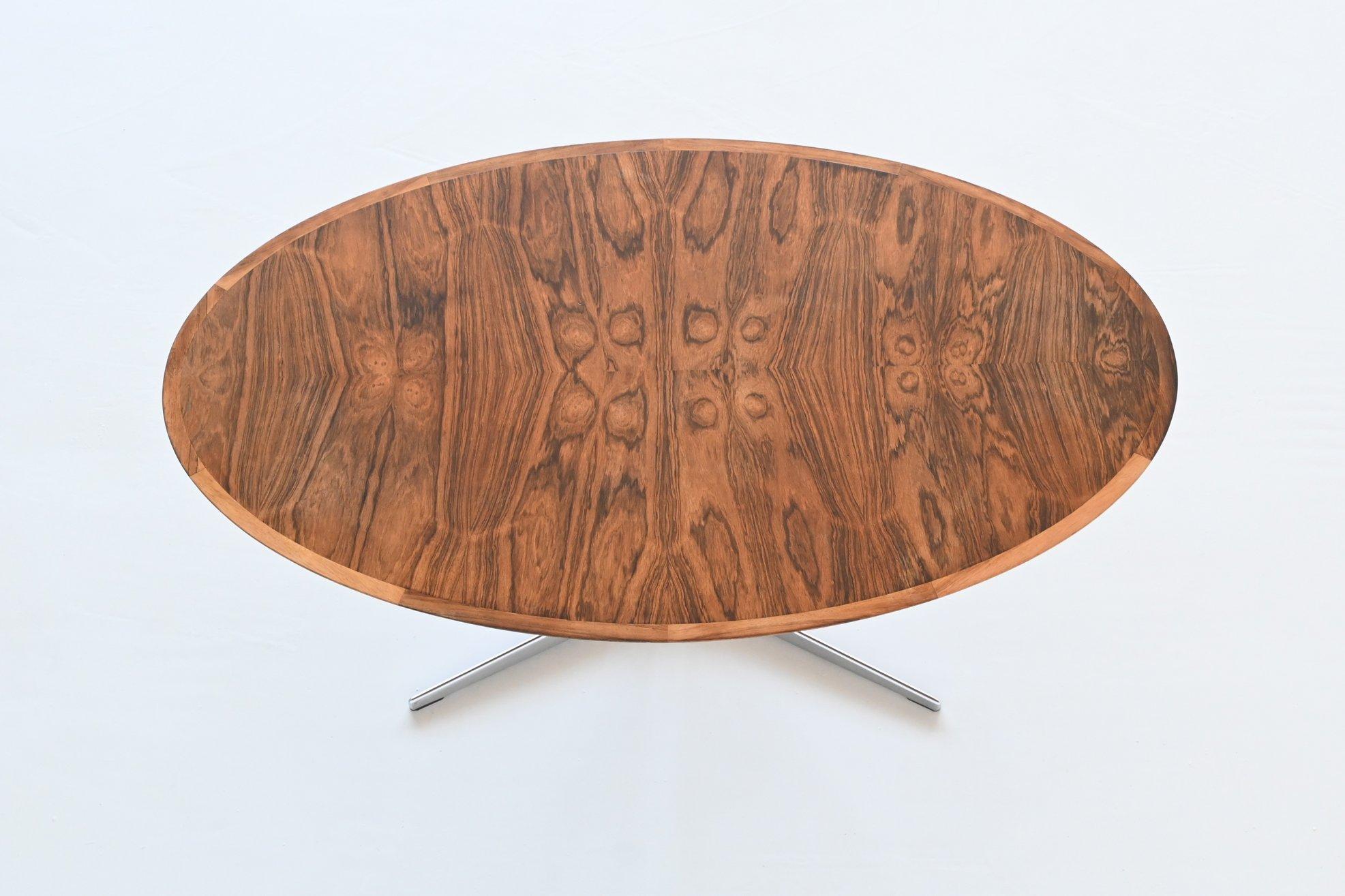 Adjustable Table in Rosewood Wilhelm Renz Style, Germany, 1960 10