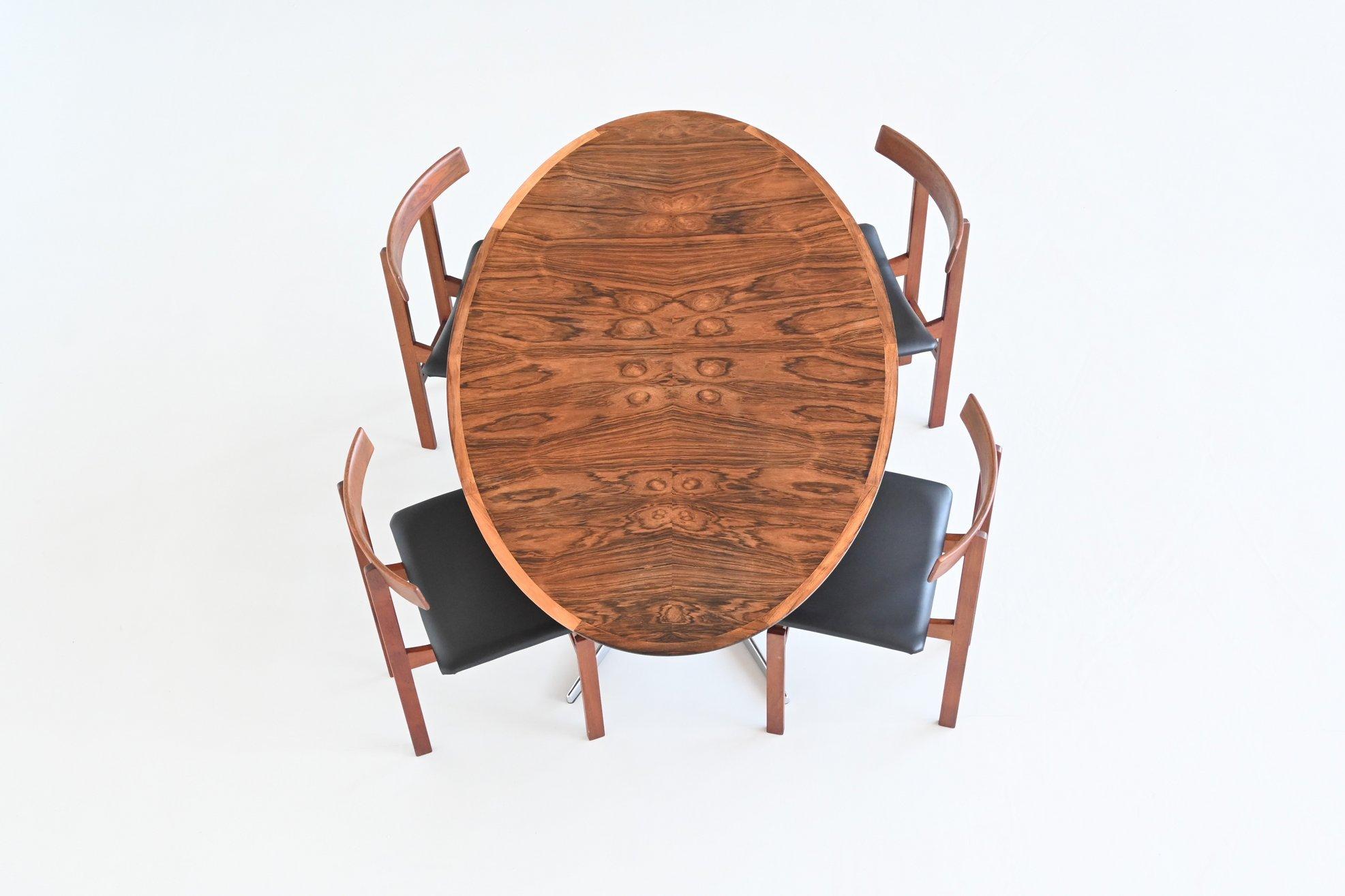Adjustable Table in Rosewood Wilhelm Renz Style, Germany, 1960 12