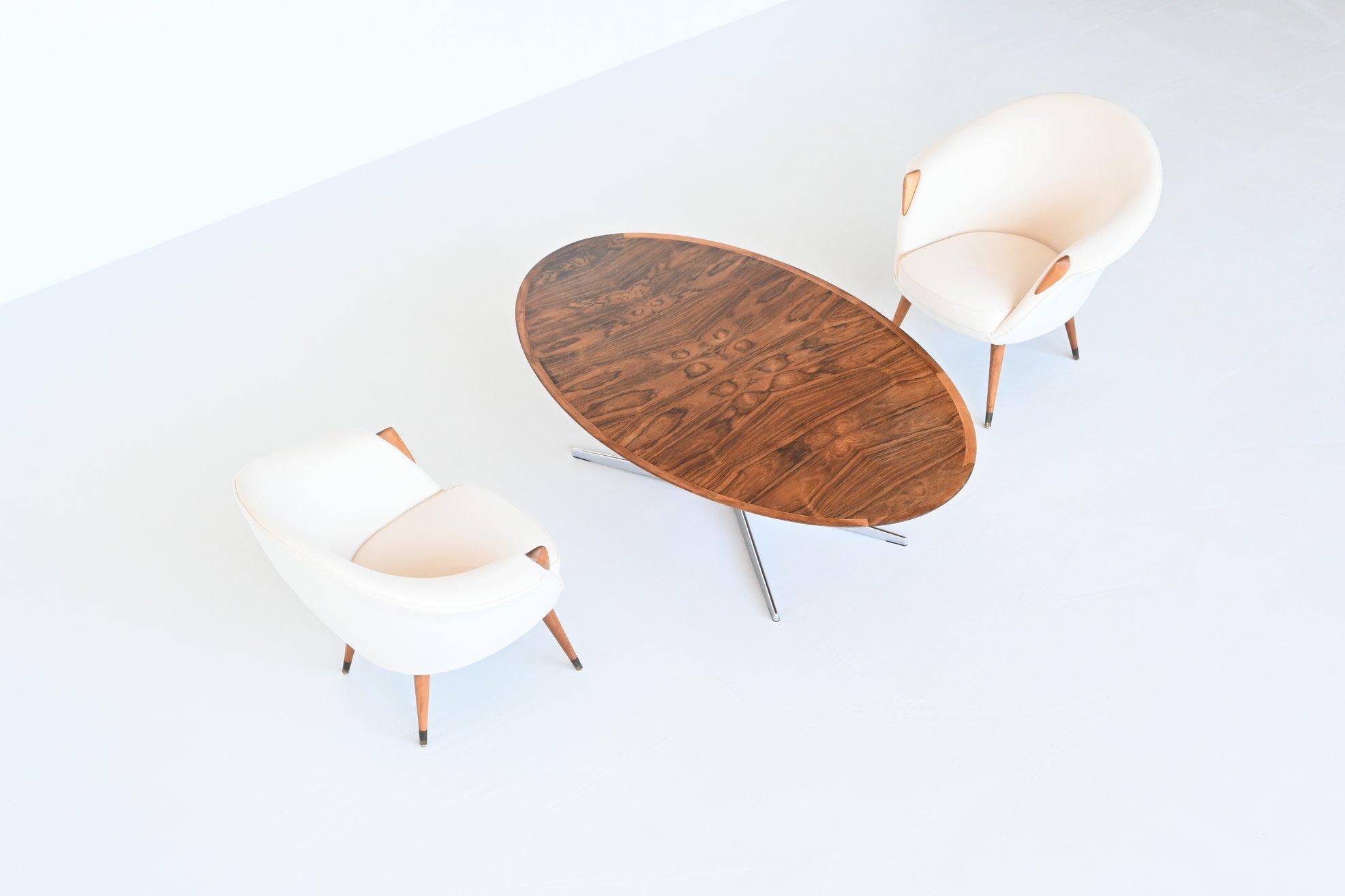 Adjustable Table in Rosewood Wilhelm Renz Style, Germany, 1960 13