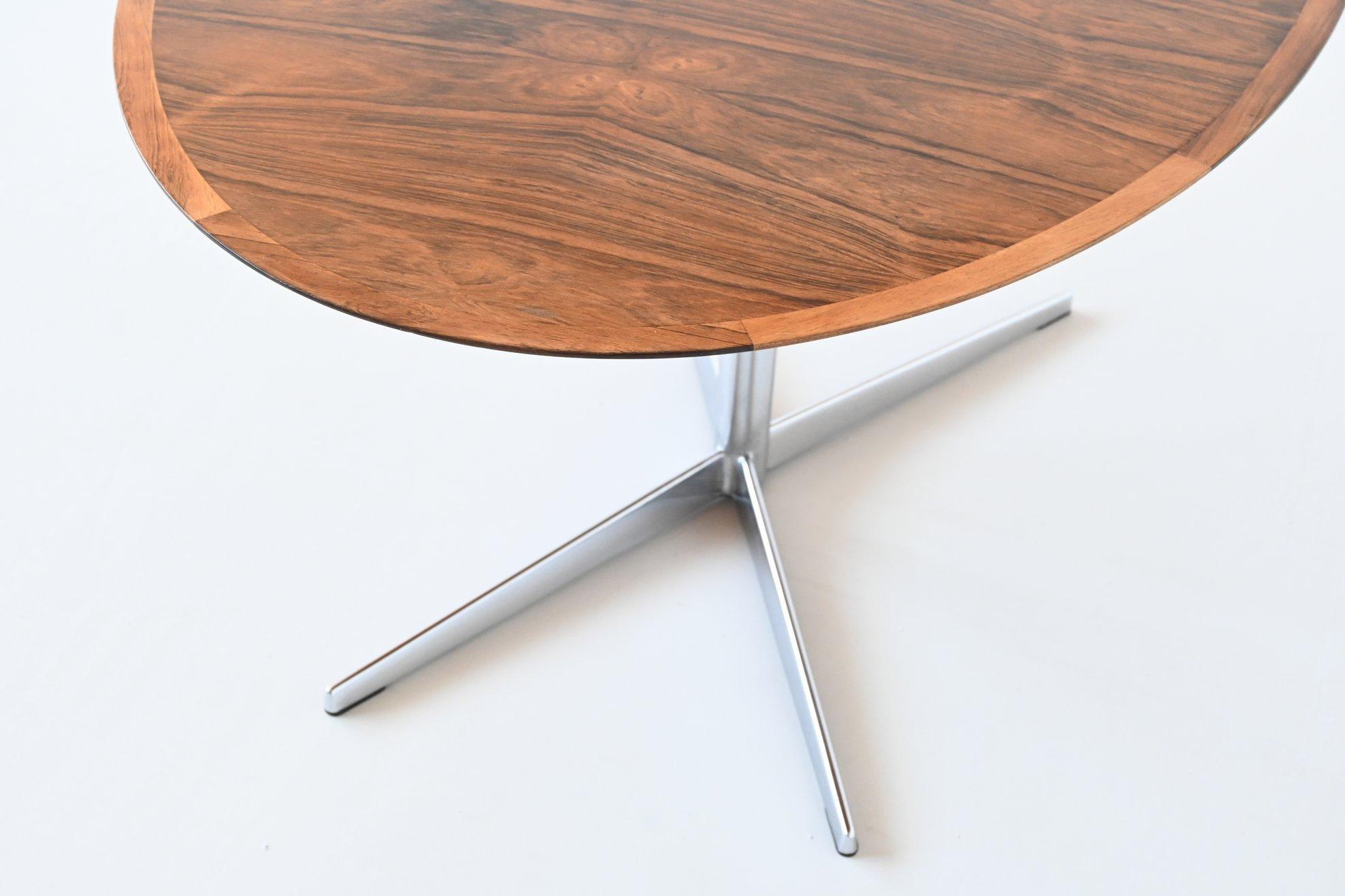 Adjustable Table in Rosewood Wilhelm Renz Style, Germany, 1960 In Good Condition In Etten-Leur, NL