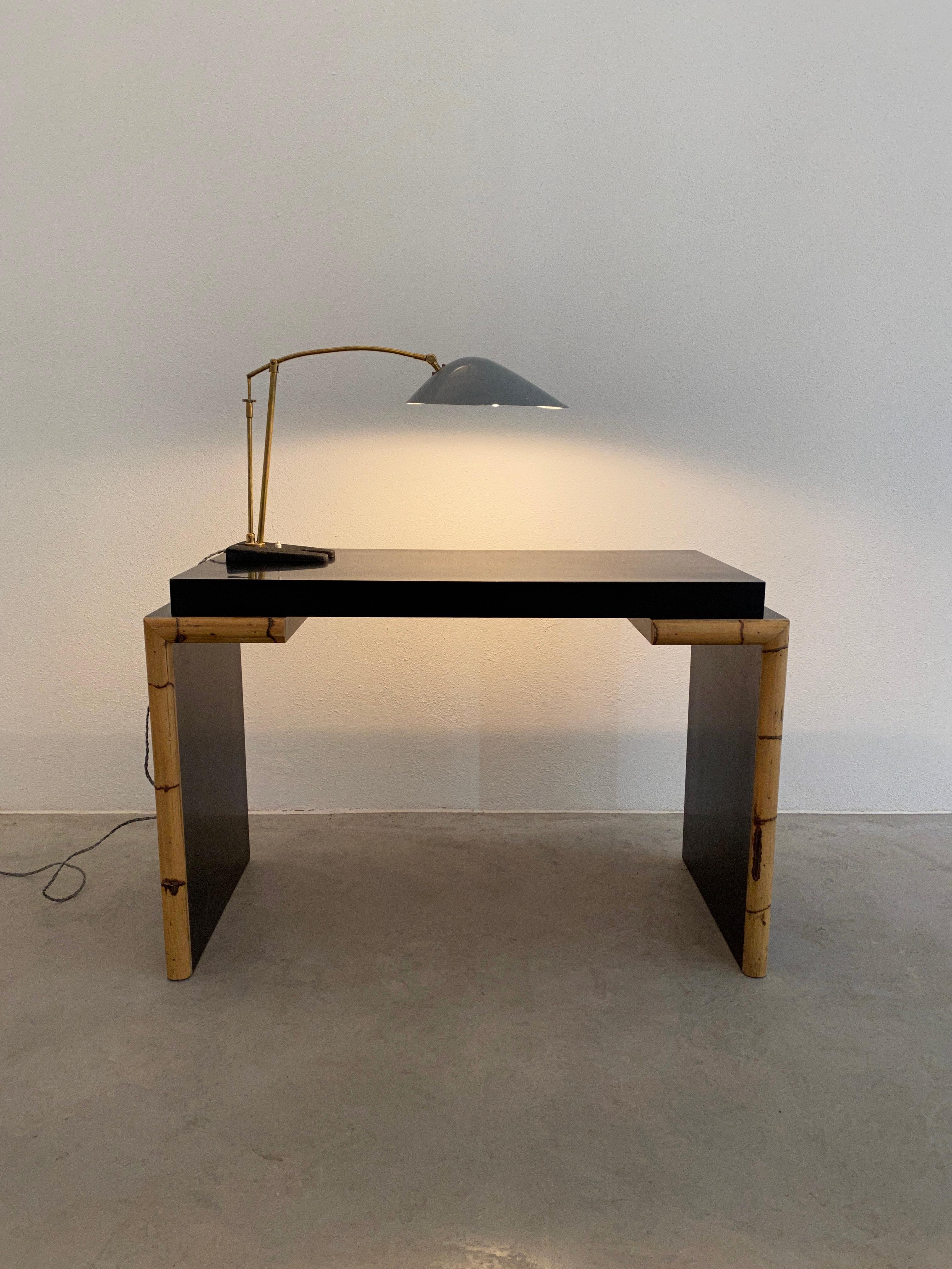 Mid-Century Modern Table Lamp Adjustable by Rupert Nikoll Midcentury, Austria For Sale