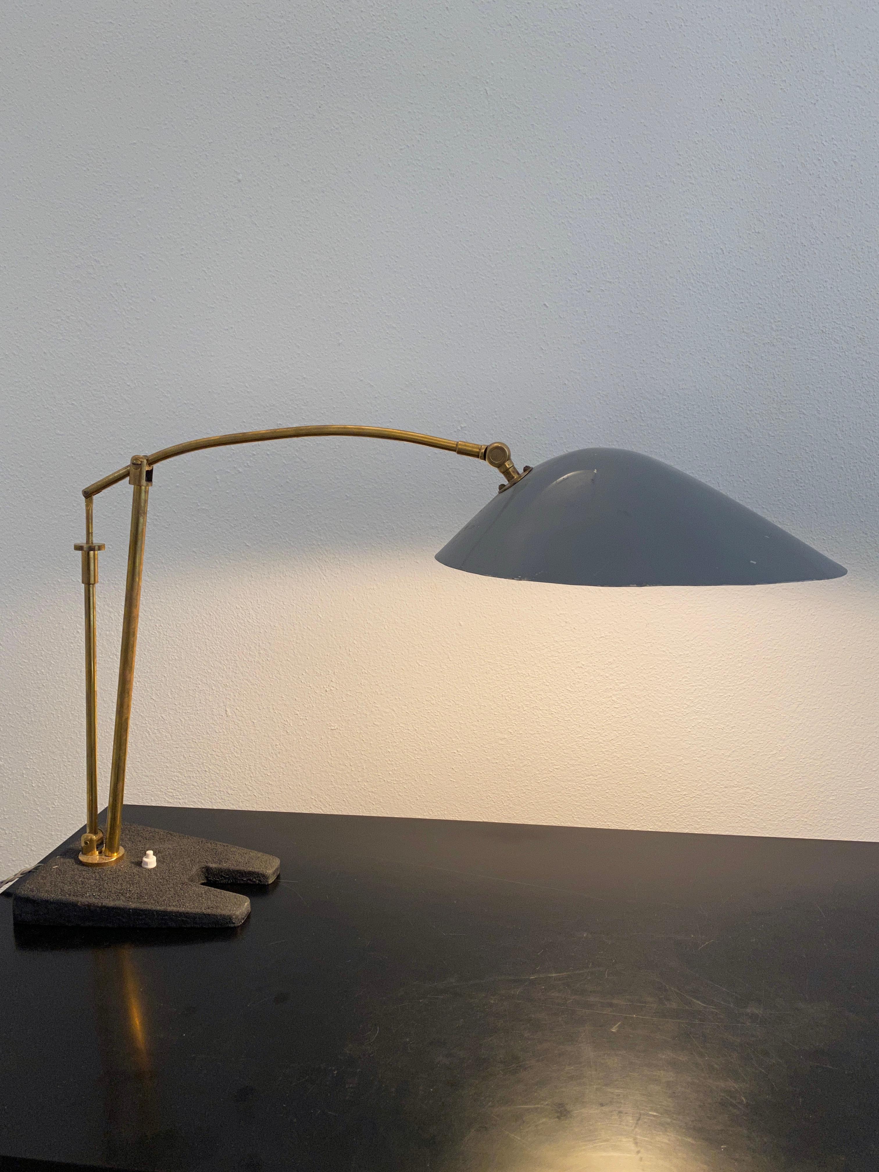 Austrian Table Lamp Adjustable by Rupert Nikoll Midcentury, Austria For Sale