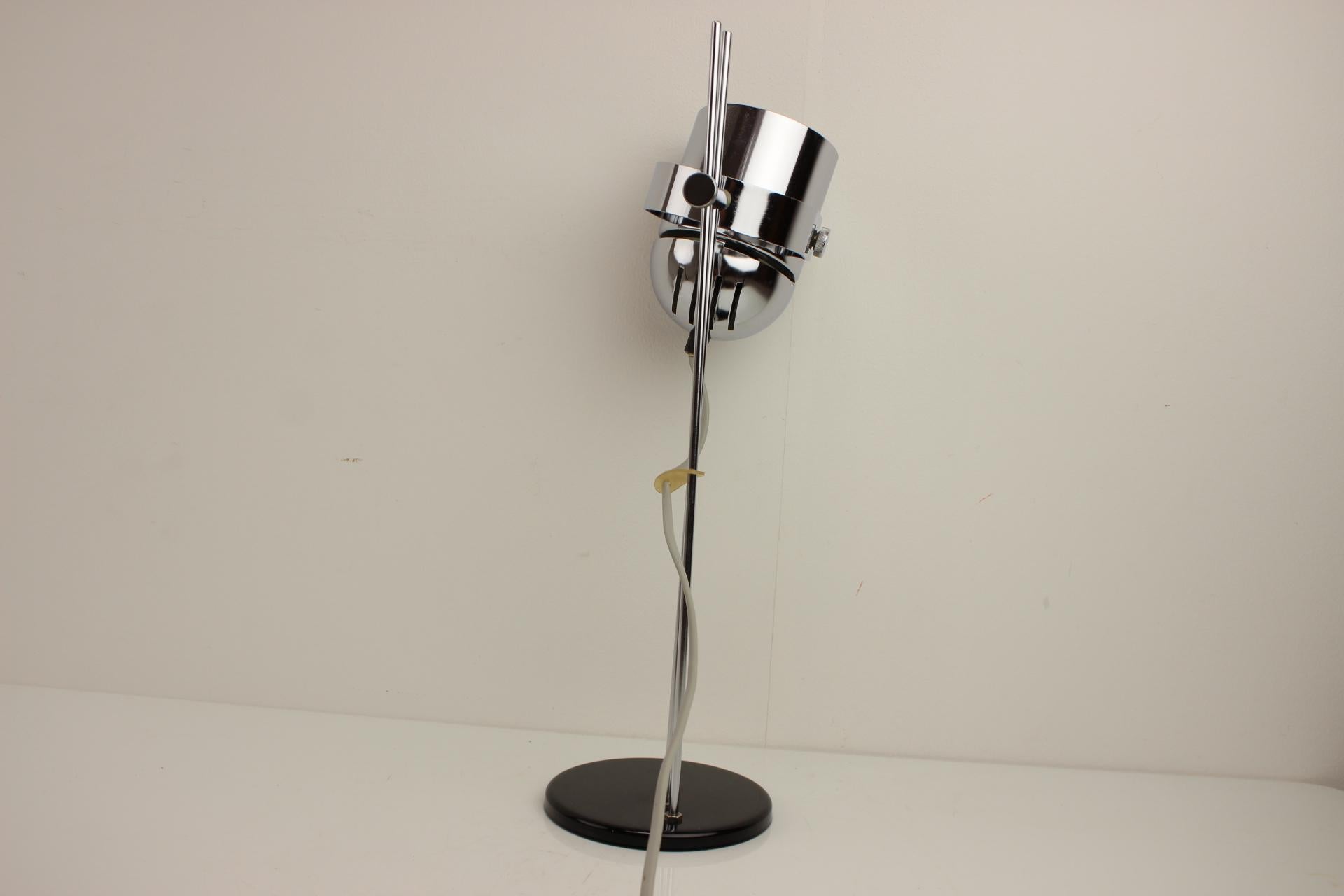 Metal Adjustable Table Lamp by Stanislav Indra for Combi Lux, Czechoslovakia,  1970's For Sale