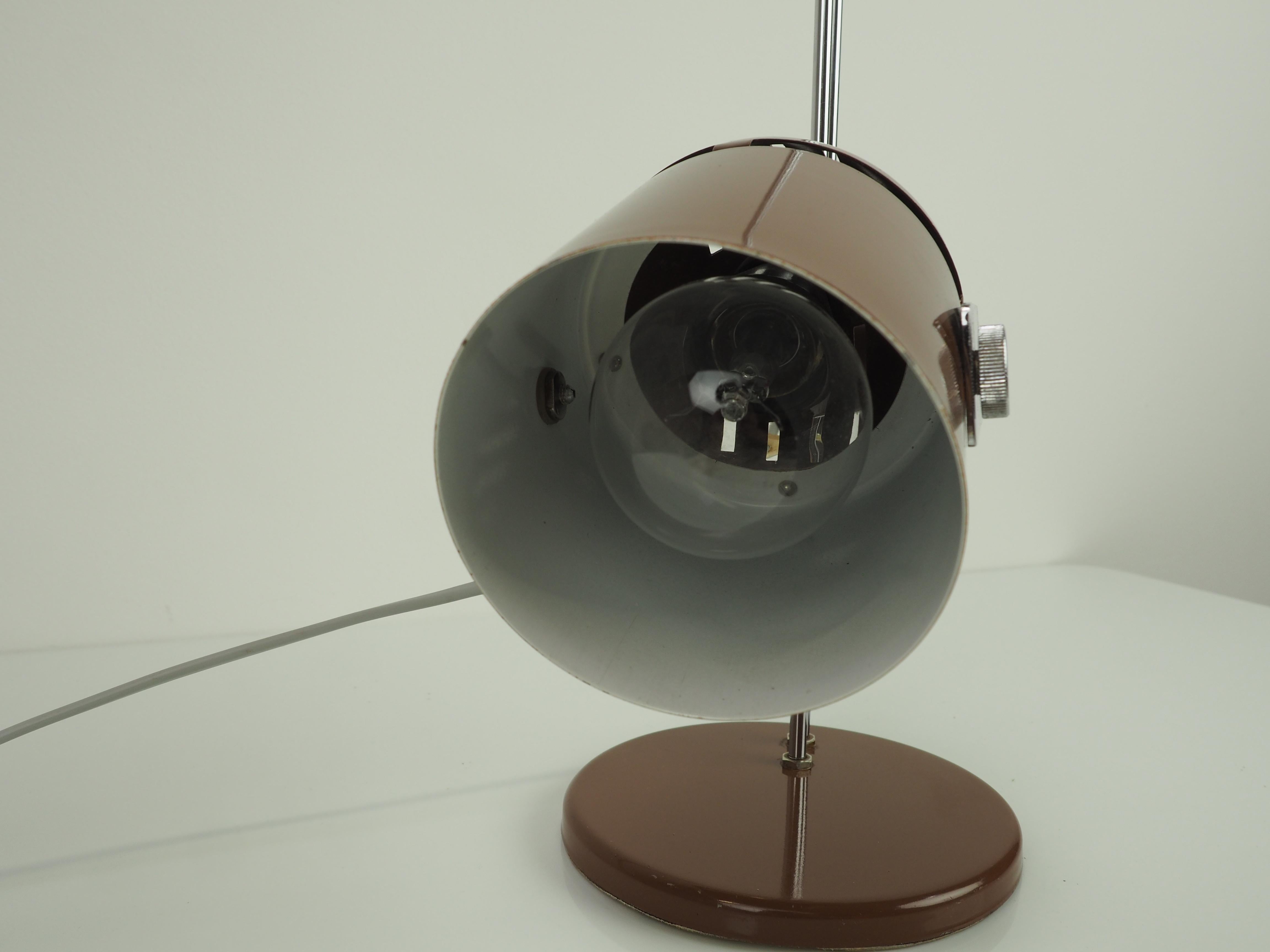 Metal Adjustable Table Lamp by Stanislav Indra for Combi Lux, Czechoslovakia,  1970's For Sale