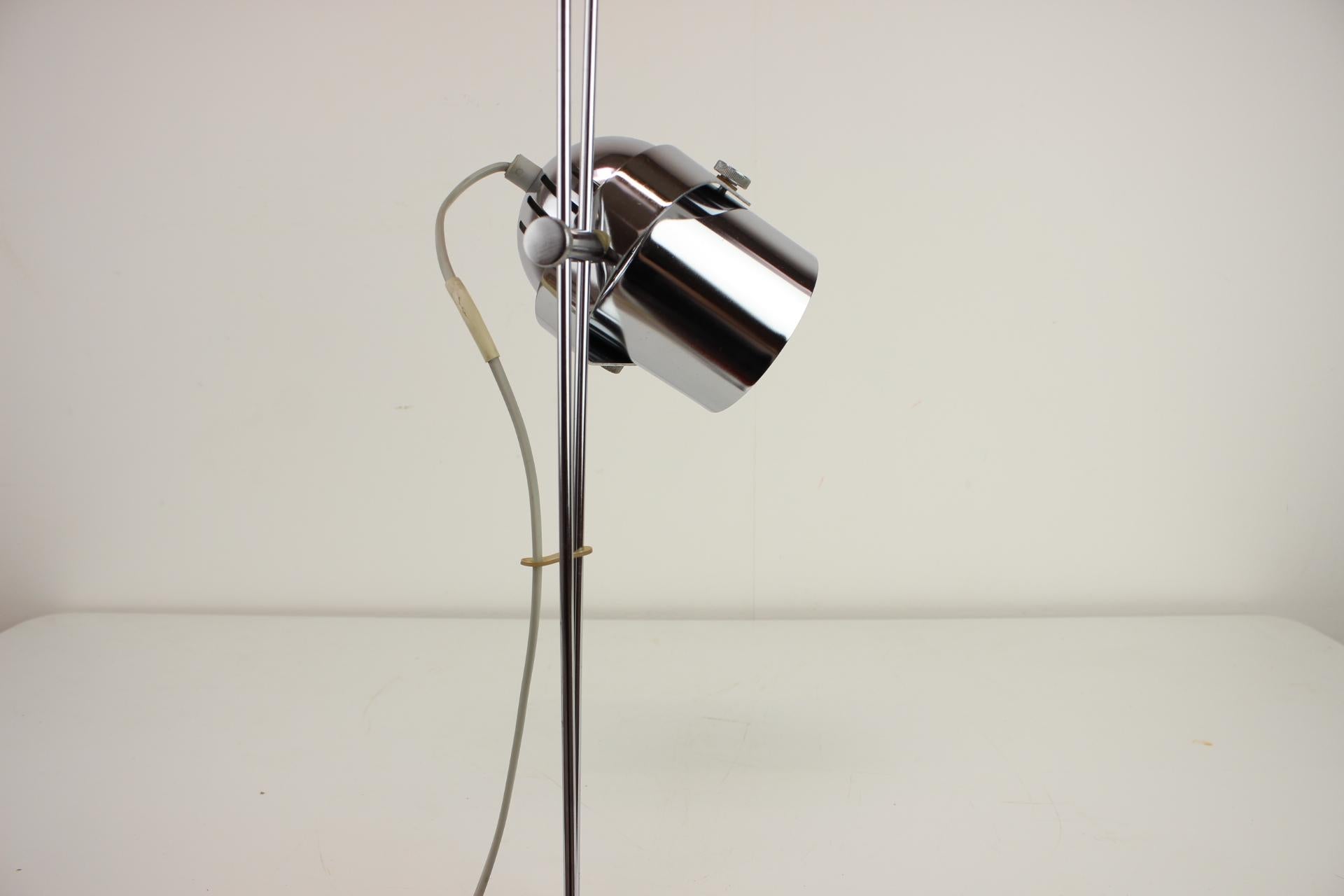 Metal Adjustable Table Lamp by Stanislav Indra for Combi Lux, Czechoslovakia,  1970's For Sale