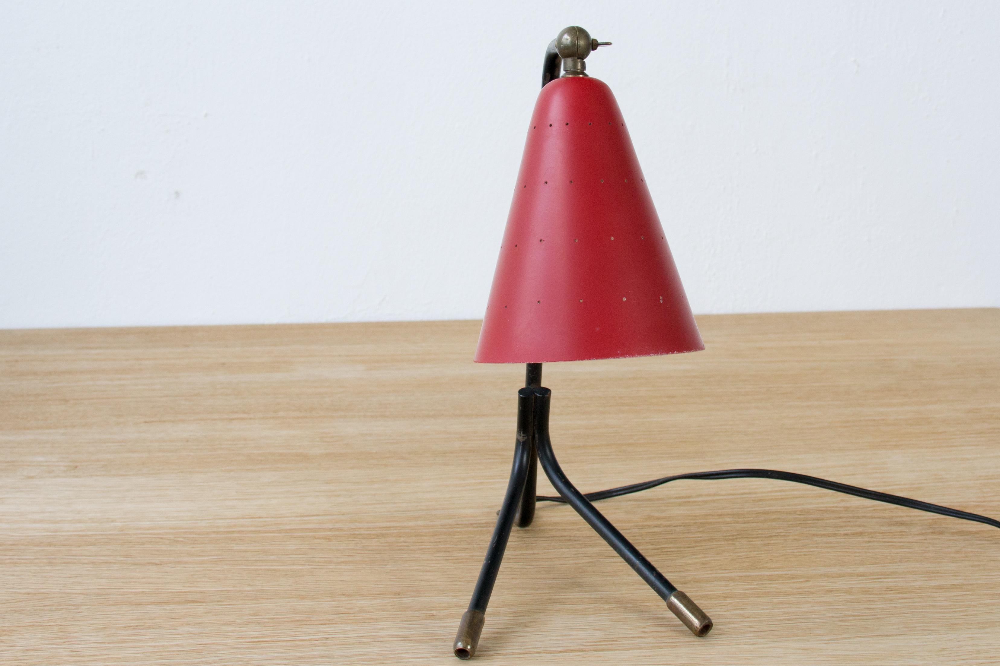 Adjustable Table Lamp by Svend Aage Holm Sorensen for Holm Sorensen & Co In Good Condition For Sale In Kiel, SH