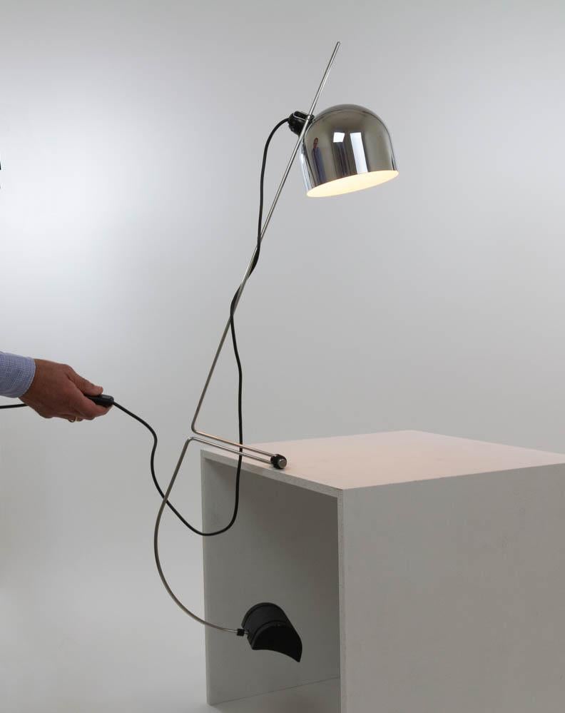 Metal Adjustable table lamp by Vid Brataševec for Lumenform, 1970s For Sale