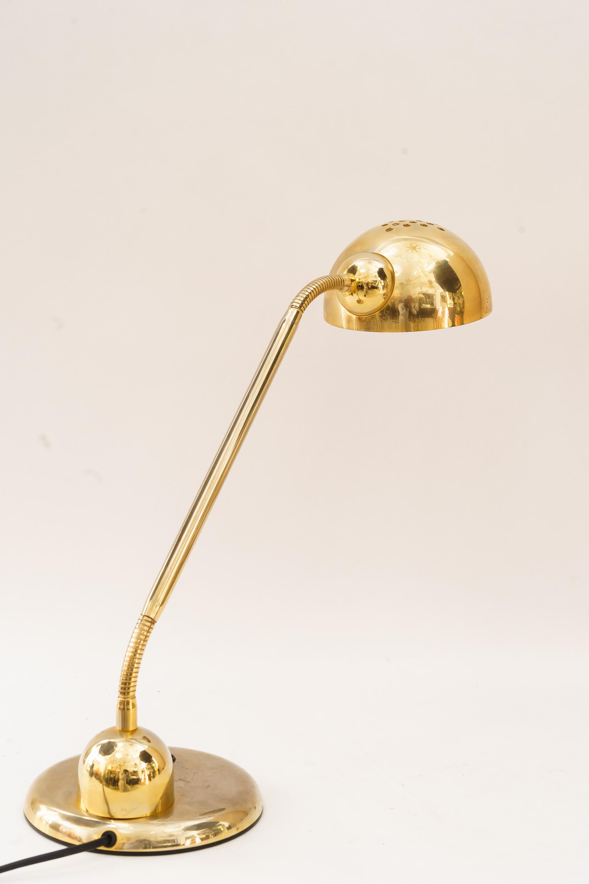 Late 20th Century Adjustable Table lamp by vrieland design made in Holland around 1980s For Sale