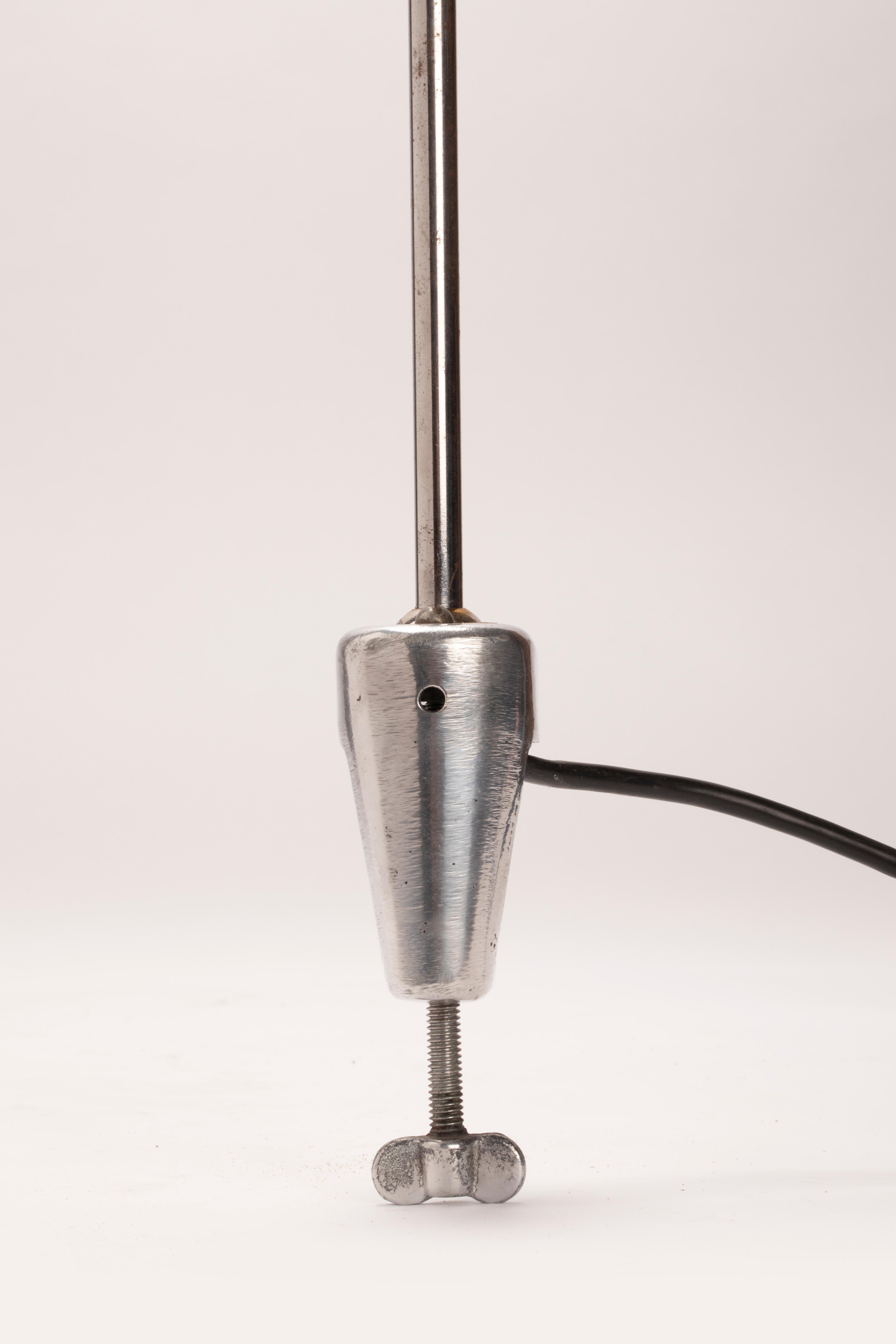 Mid-20th Century Adjustable Table Lamp with Clamp, France, 1930