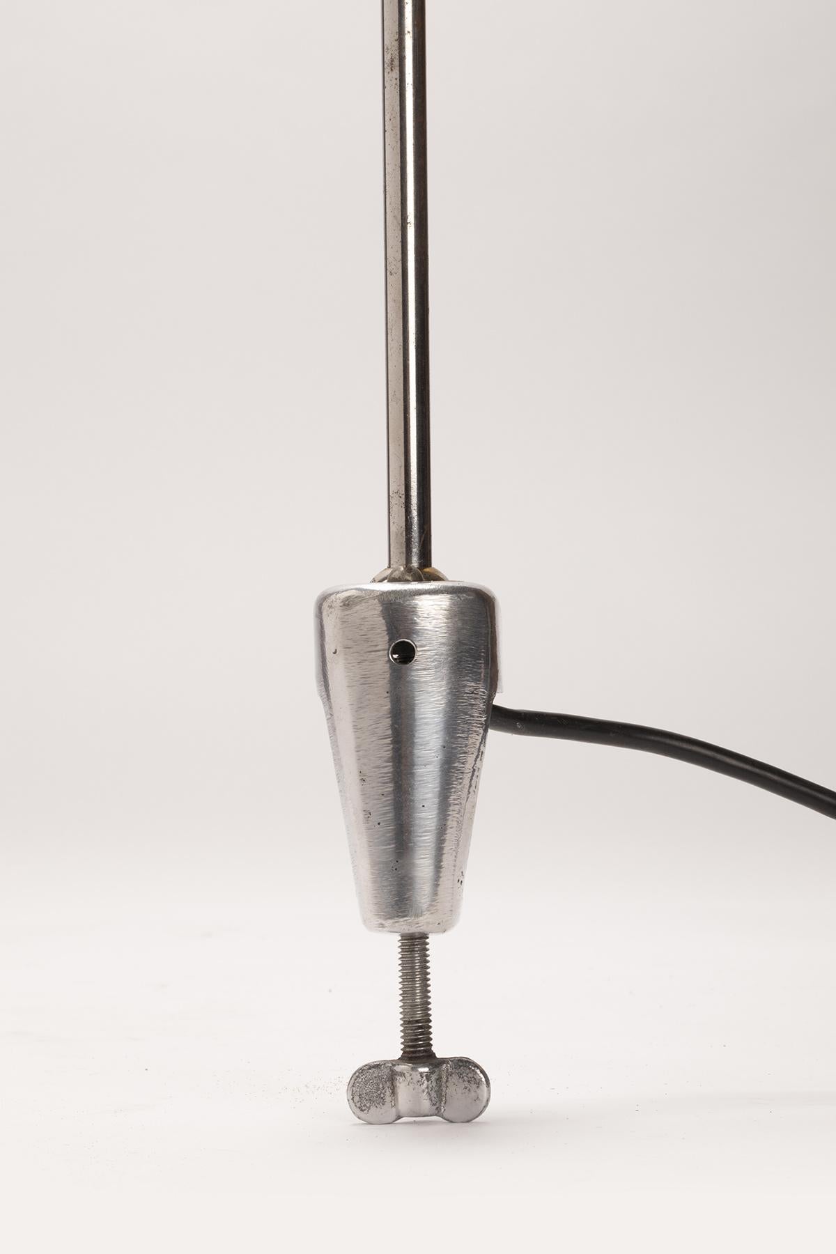 Mid-20th Century Adjustable Table Lamp with Clamp, France, 1930 For Sale