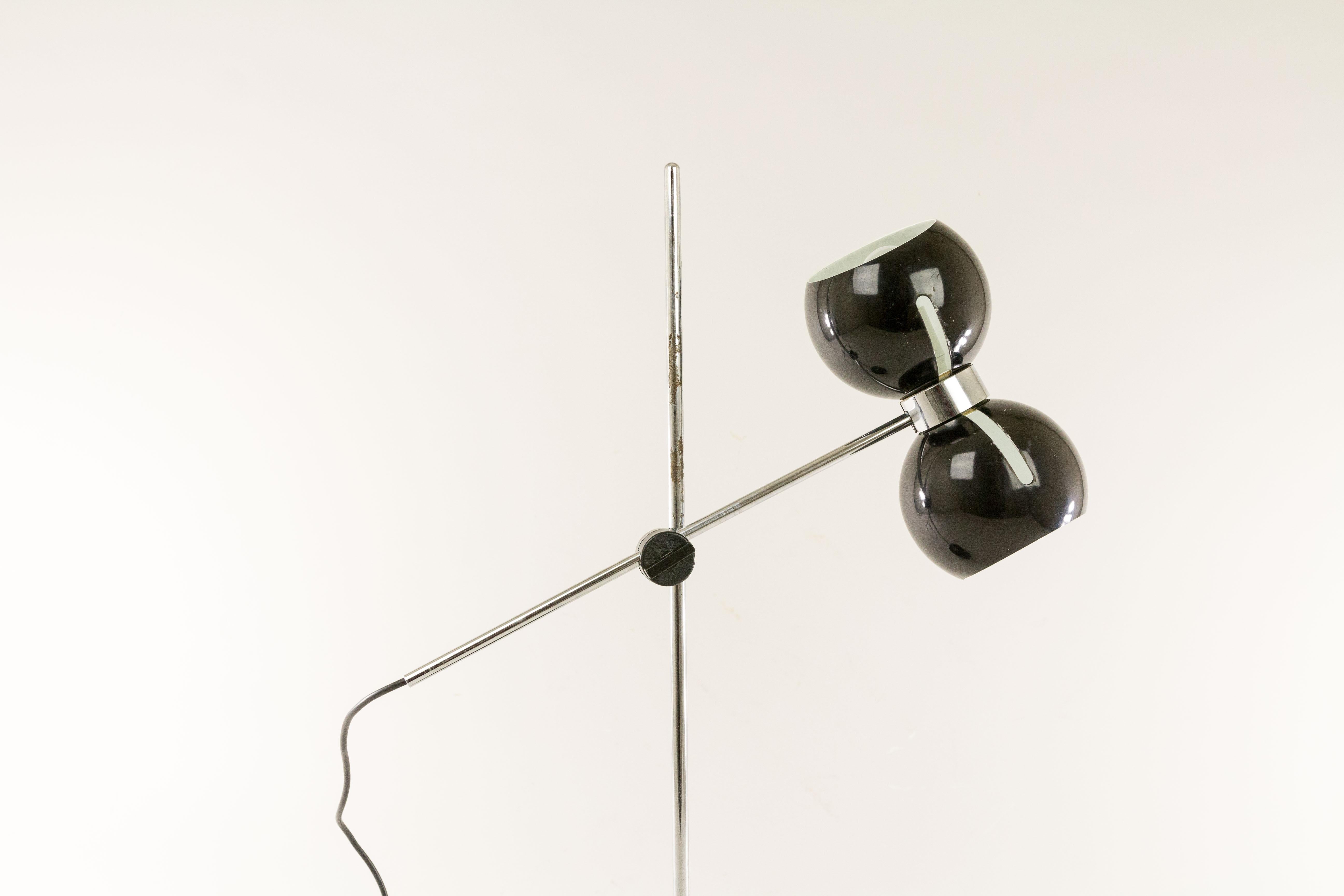 Lacquered Adjustable Table Lamp with Cast Iron Base by Valenti, 1970s